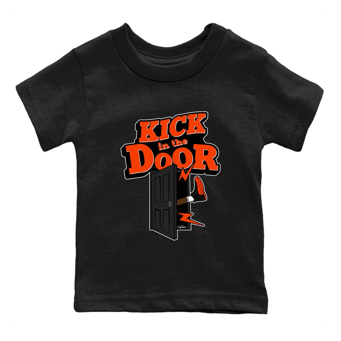 Kick In The Door Kids Tops - Air Jordan 12 Brilliant Orange