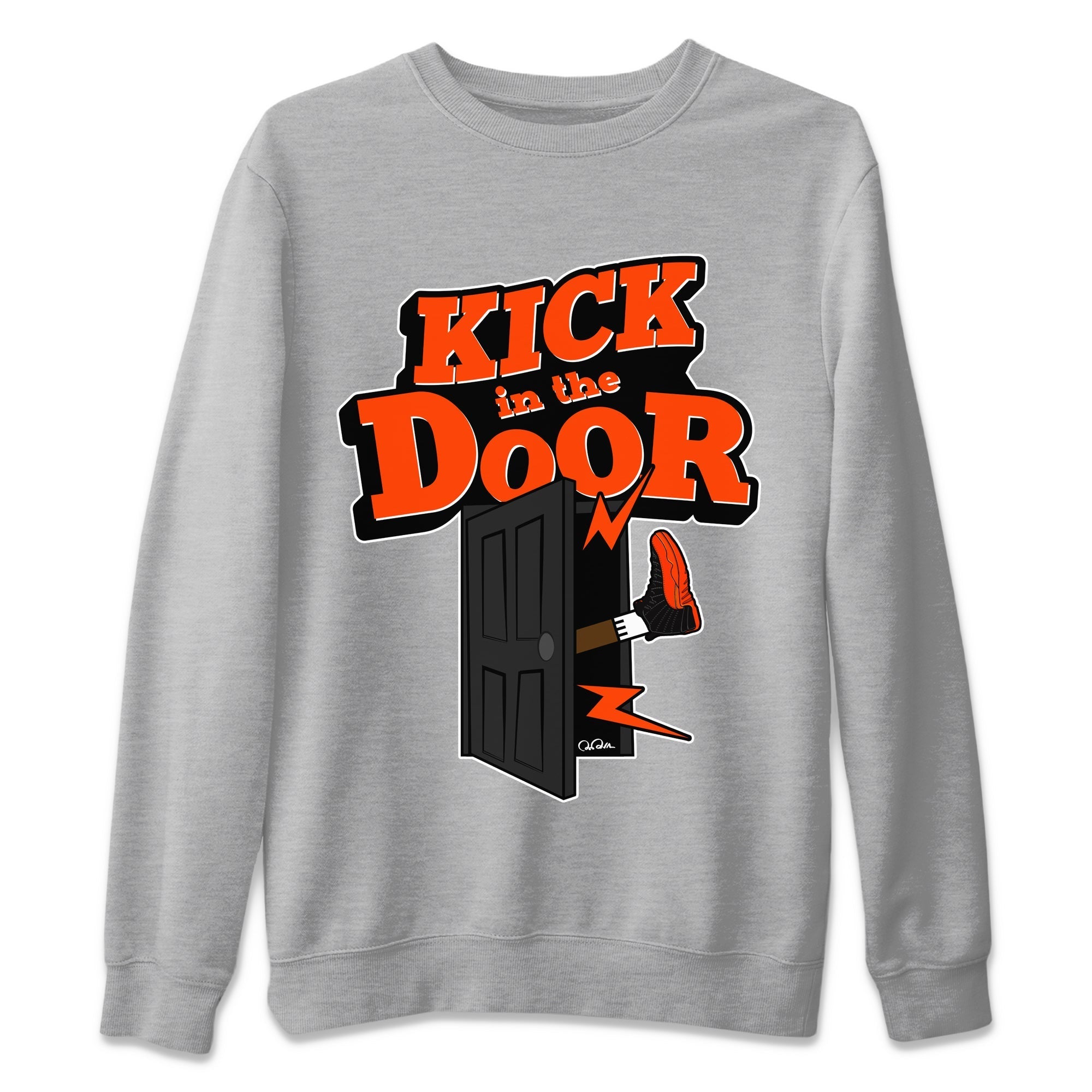Kick In The Door Unisex Tops - Air Jordan 12 Brilliant Orange