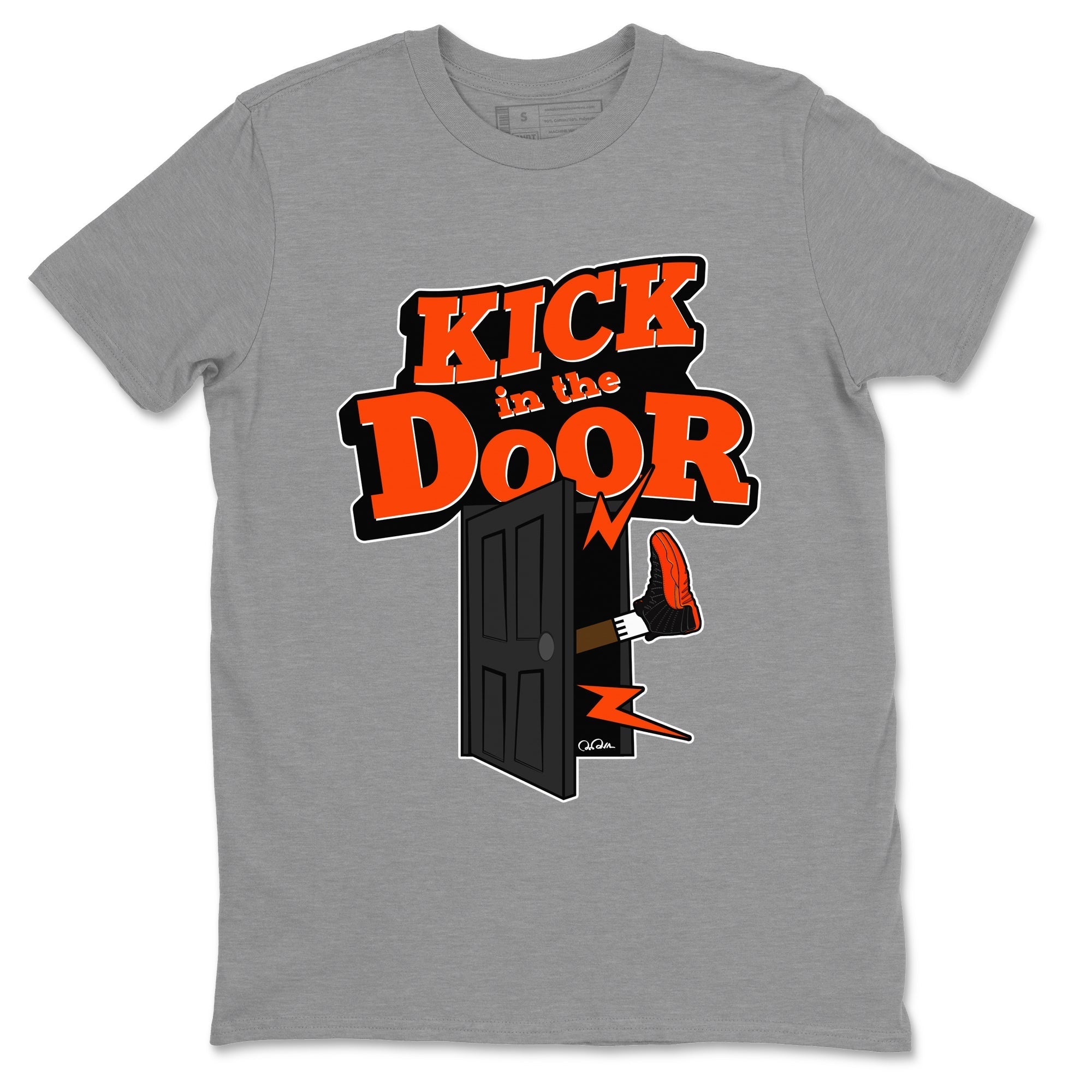 Kick In The Door Unisex Tops - Air Jordan 12 Brilliant Orange