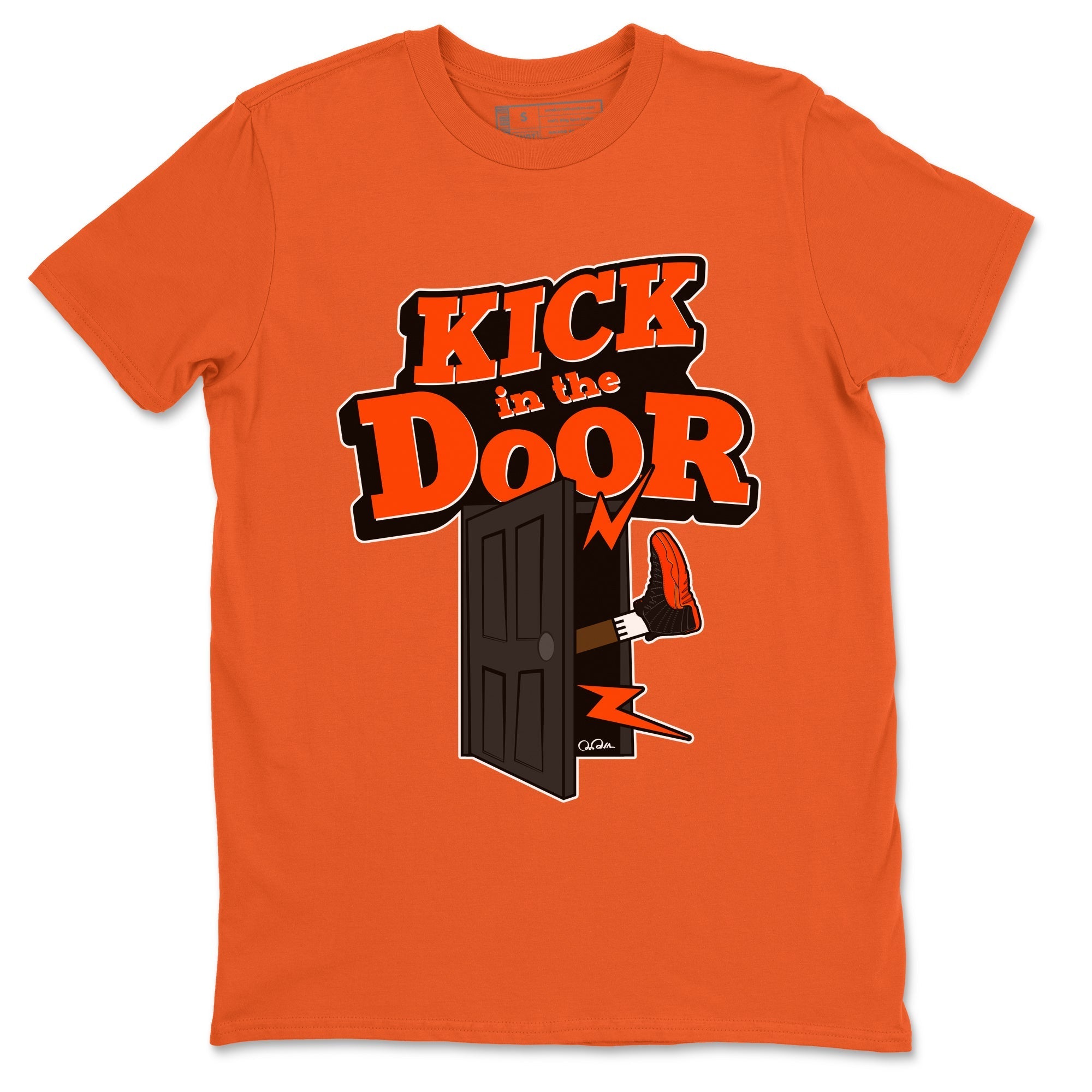 Kick In The Door Unisex Tops - Air Jordan 12 Brilliant Orange