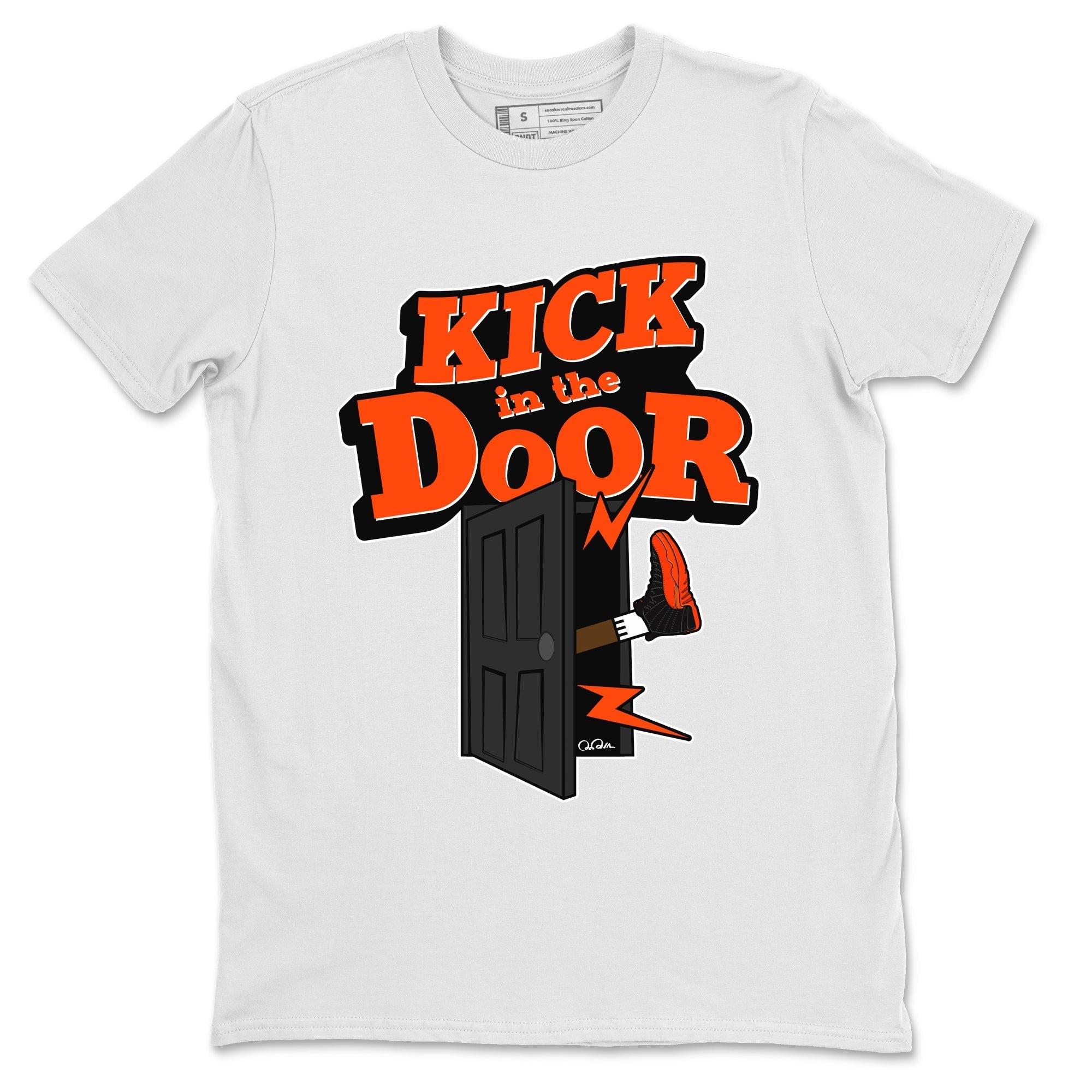 Kick In The Door Unisex Tops - Air Jordan 12 Brilliant Orange