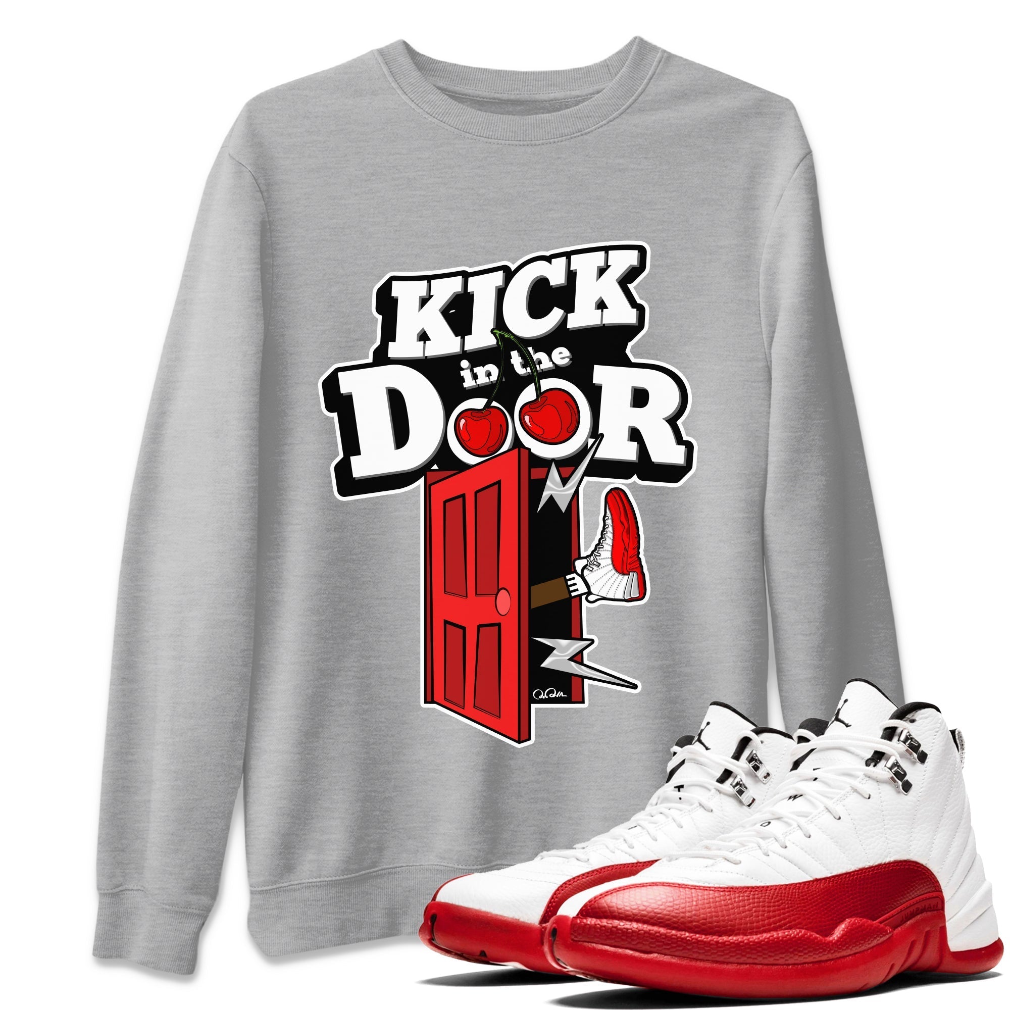 Kick In The Door Unisex Tops - Air Jordan 12 Cherry
