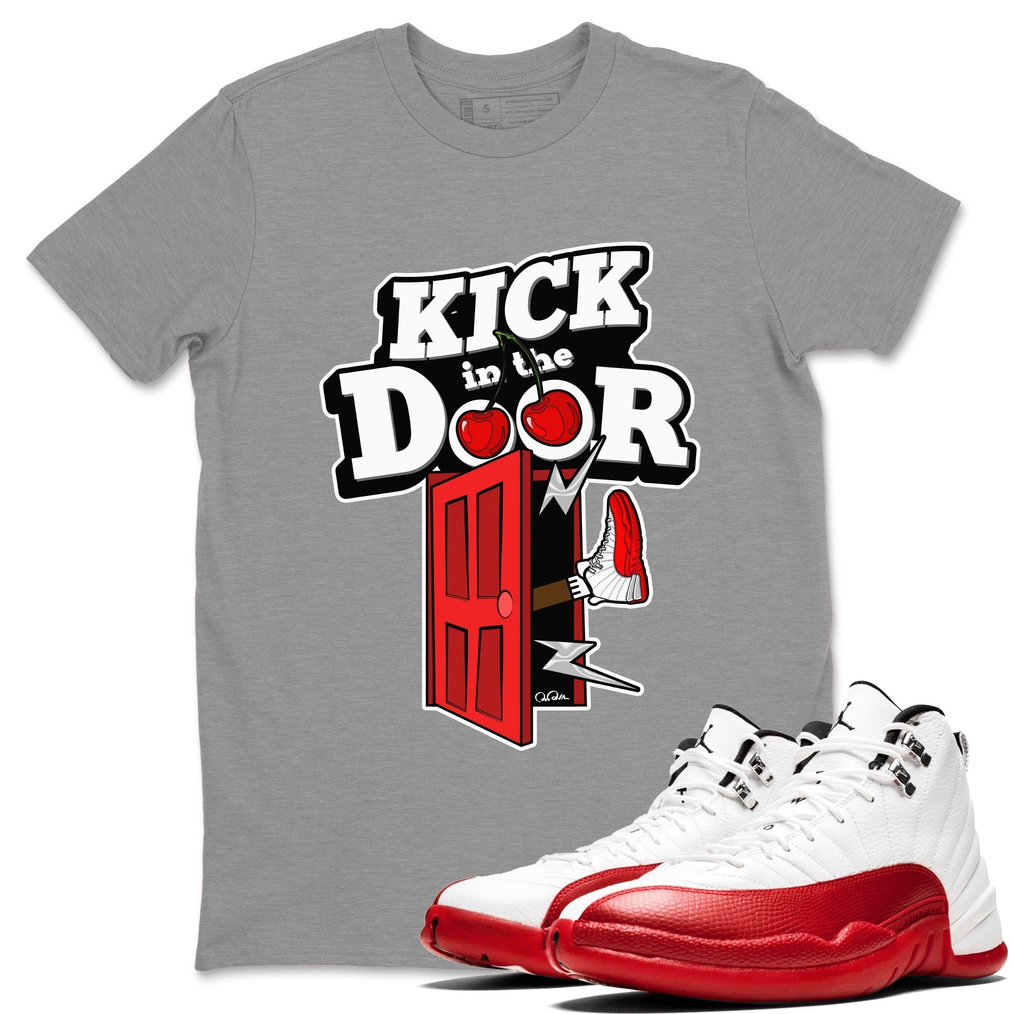 Kick In The Door Unisex Tops - Air Jordan 12 Cherry
