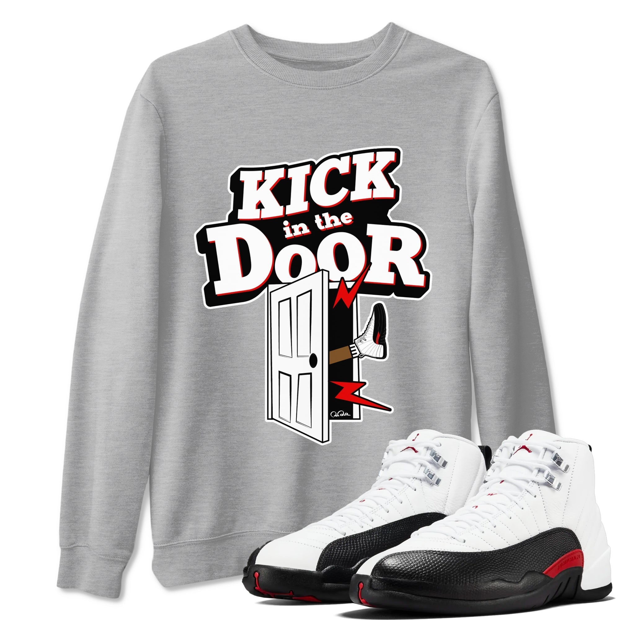 Kick In The Door snkmatch Tees - Air Jordan 12 Taxi Flip