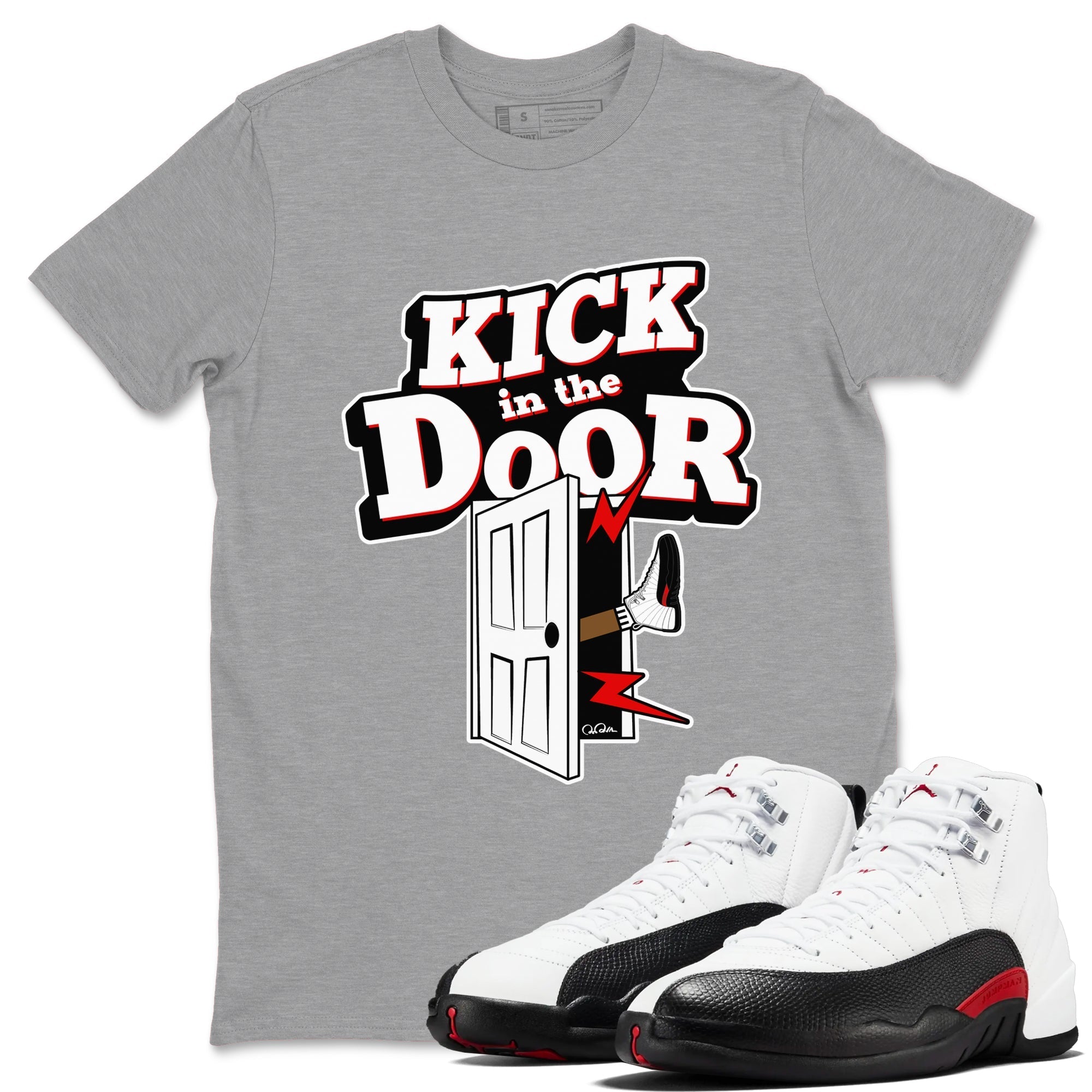 Kick In The Door snkmatch Tees - Air Jordan 12 Taxi Flip