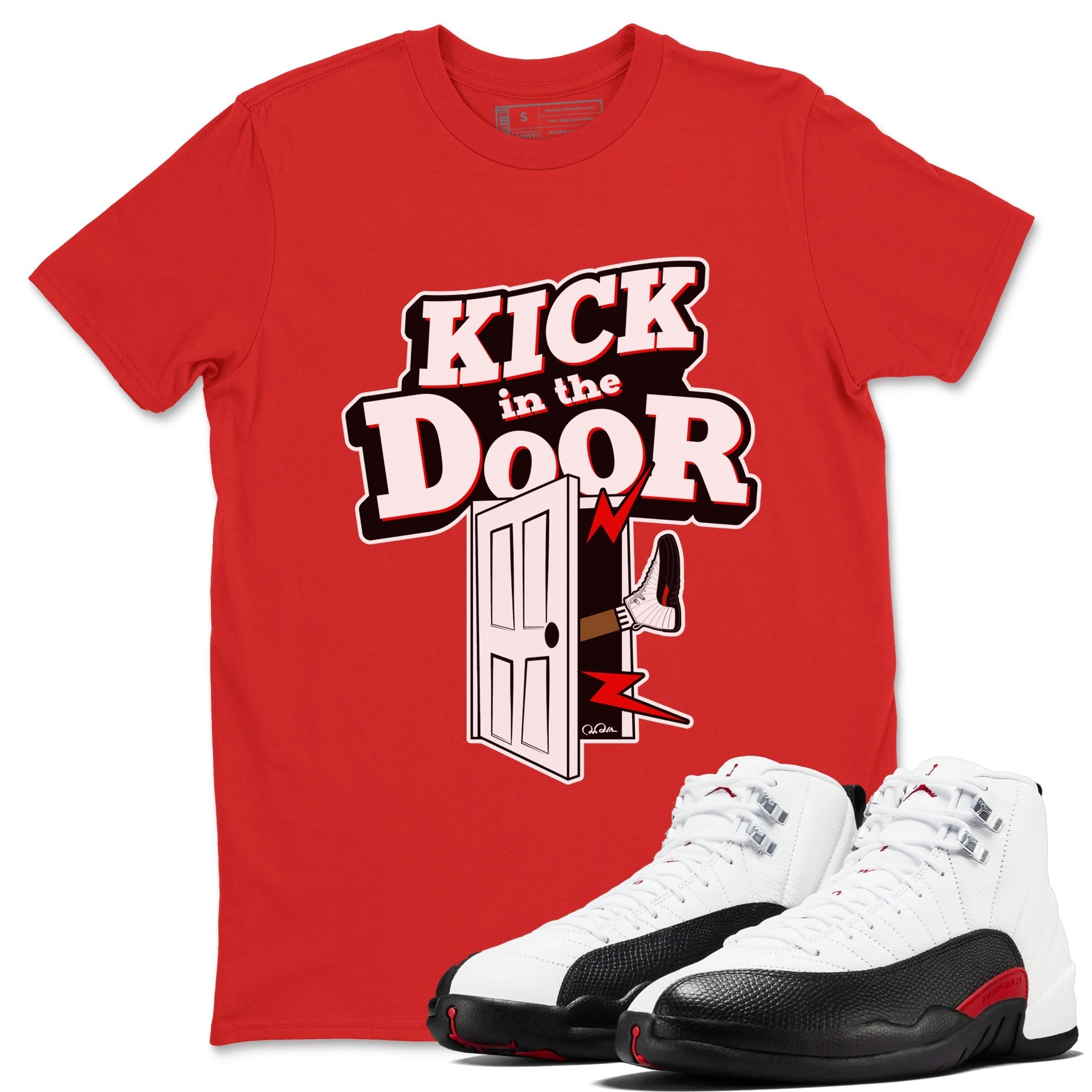 Kick In The Door snkmatch Tees - Air Jordan 12 Taxi Flip