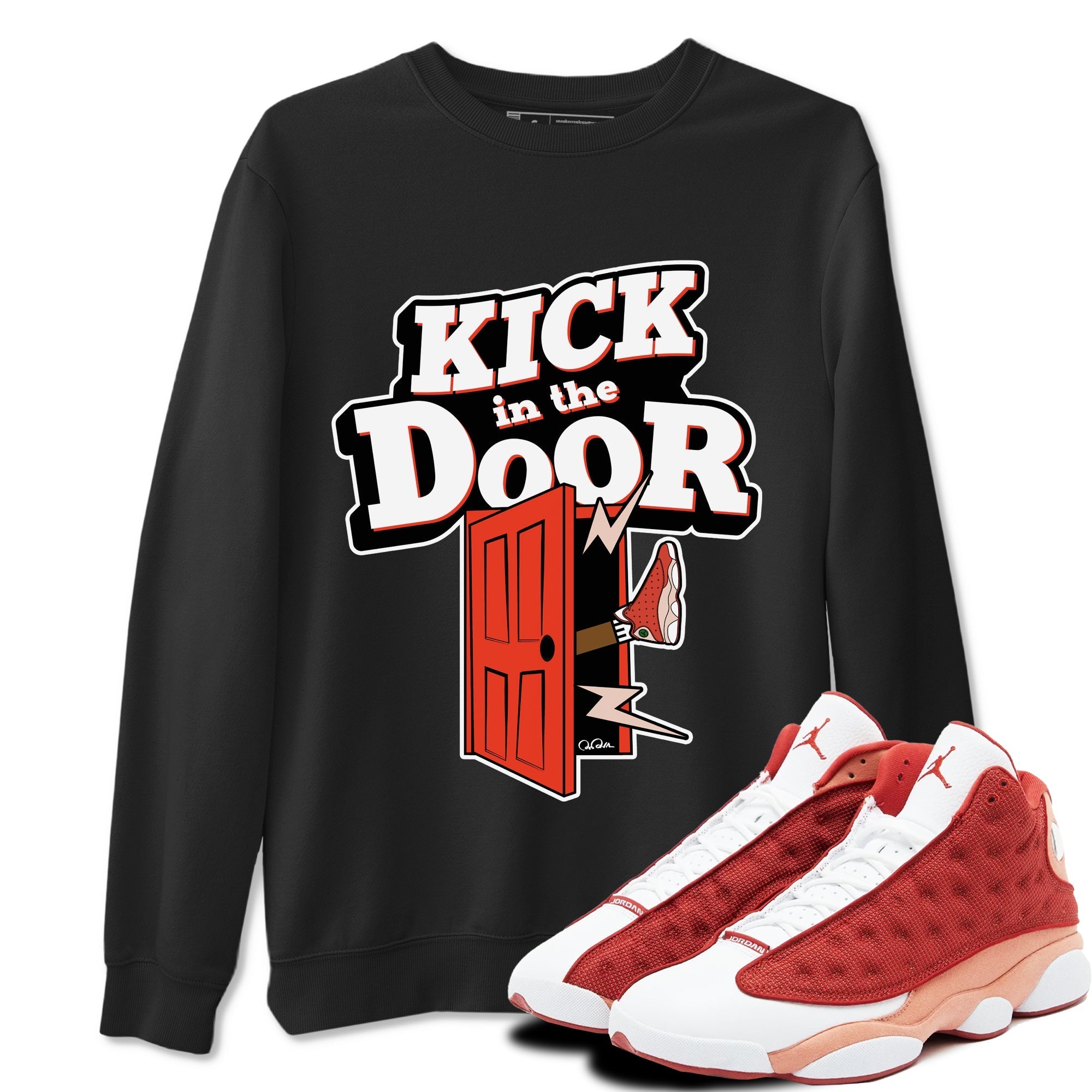 Kick In The Door snkmatch Tees - Air Jordan 13 Dune Red