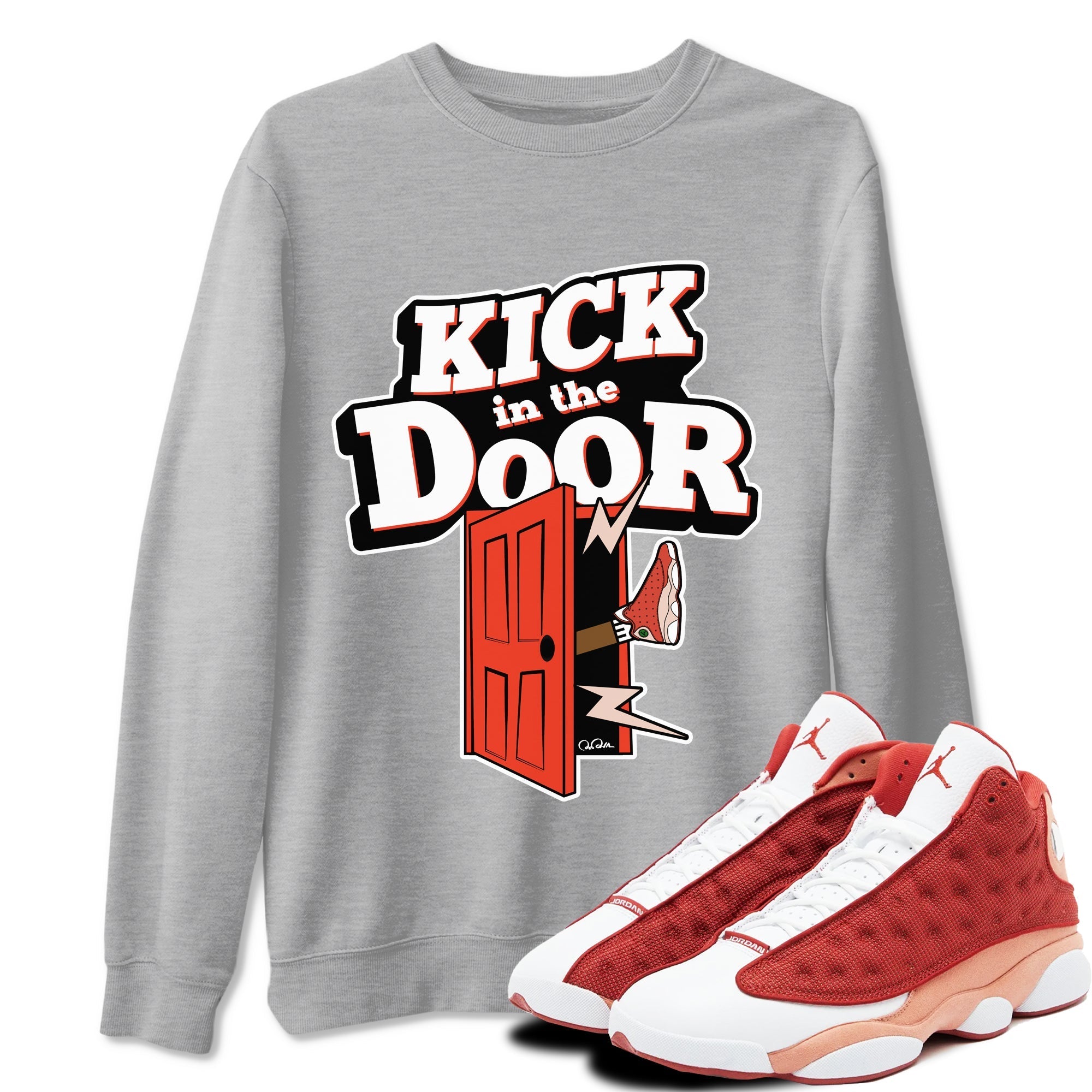 Kick In The Door snkmatch Tees - Air Jordan 13 Dune Red