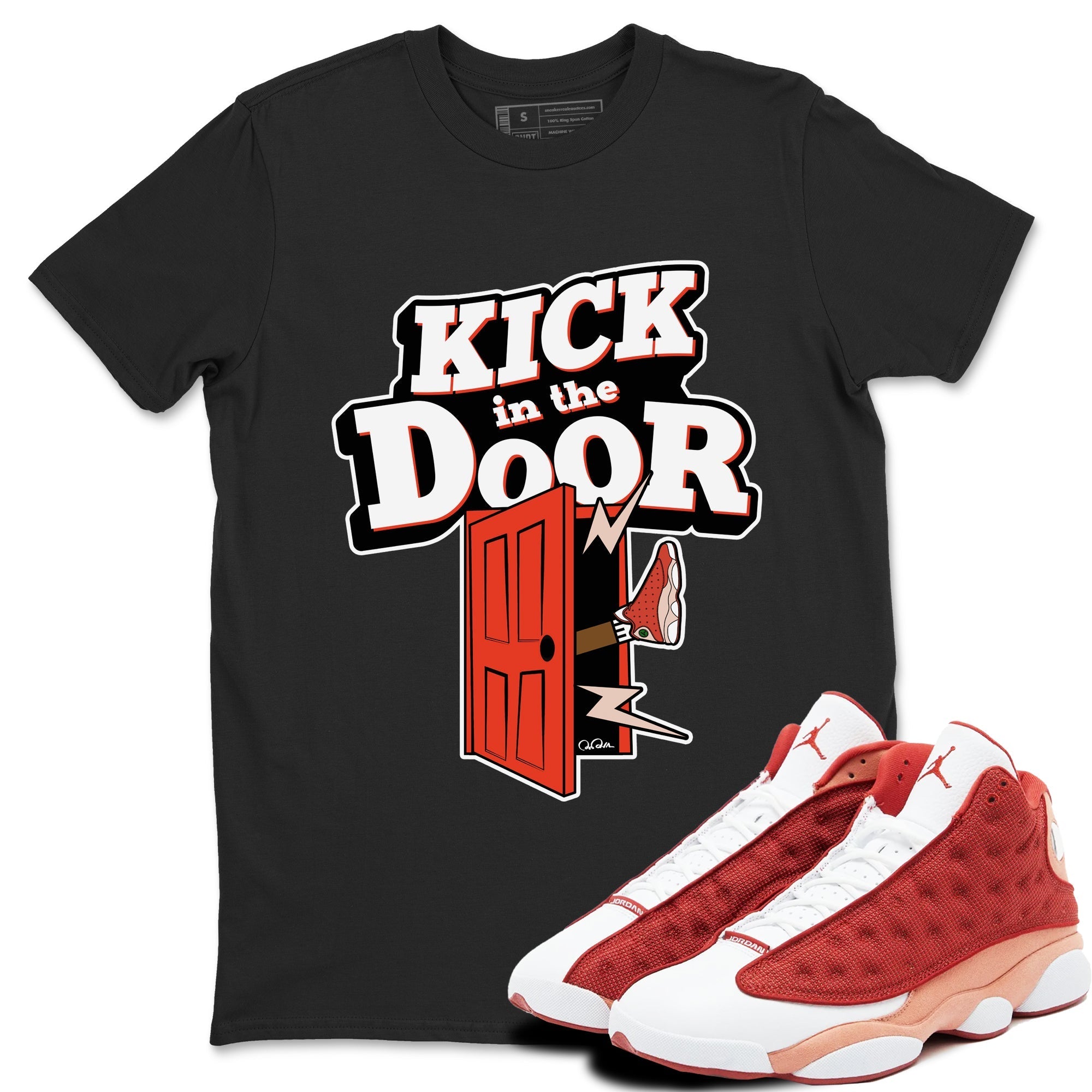 Kick In The Door snkmatch Tees - Air Jordan 13 Dune Red