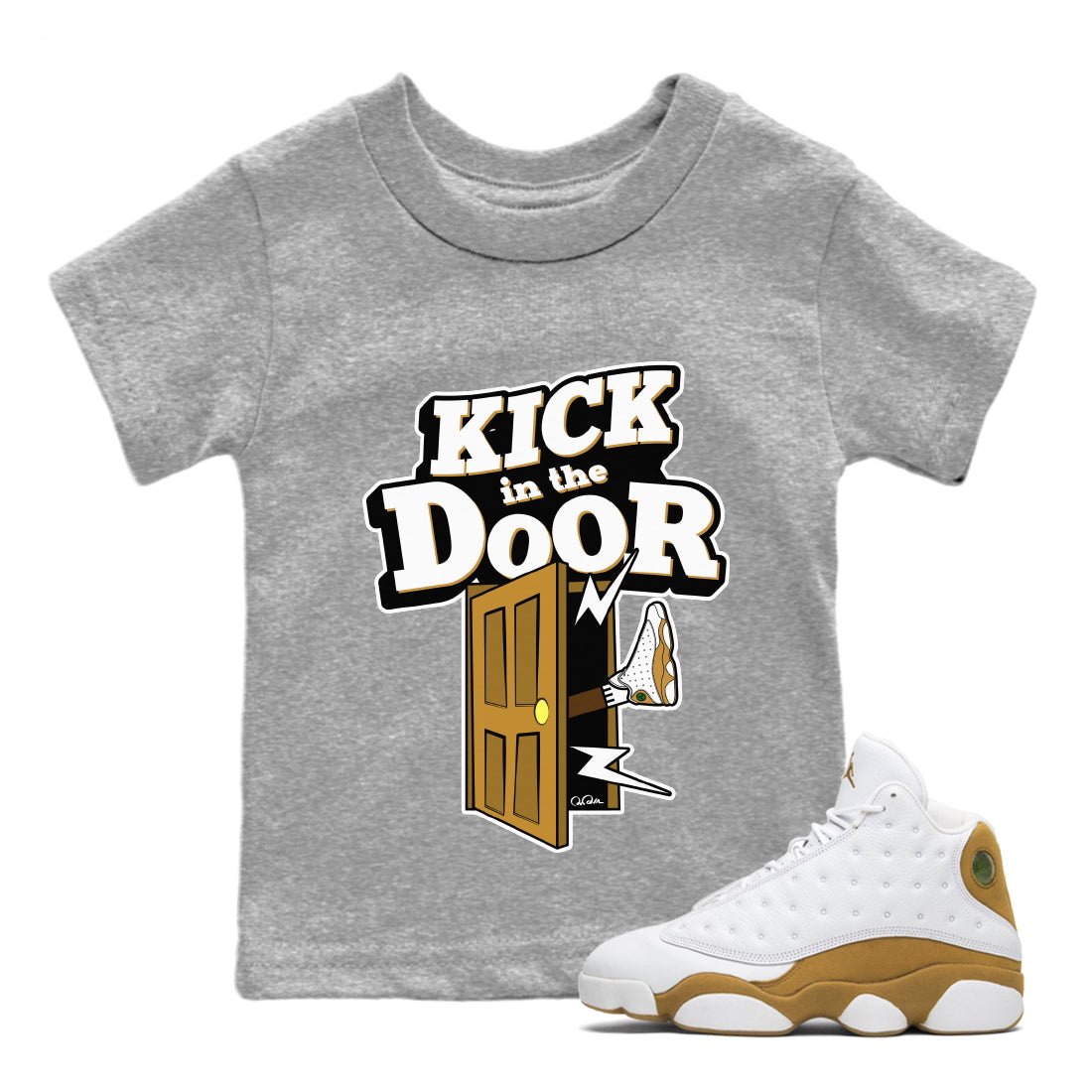 Kick In The Door Kids Tops - Air Jordan 13 Wheat