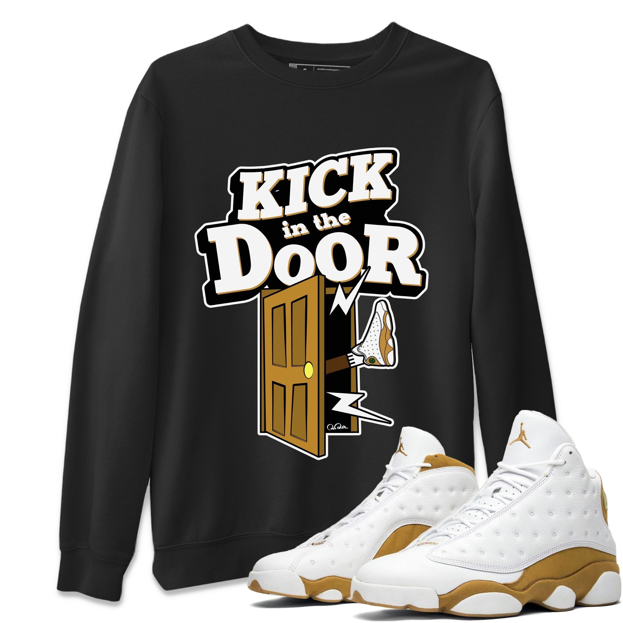 Kick In The Door Unisex Tops - Air Jordan 13 Wheat