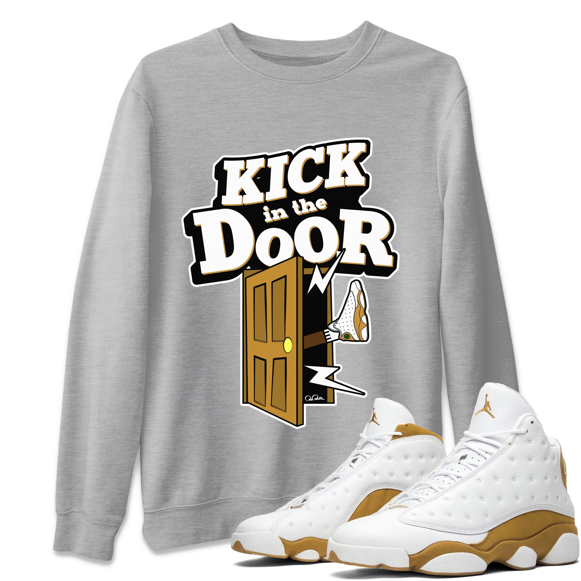 Kick In The Door Unisex Tops - Air Jordan 13 Wheat
