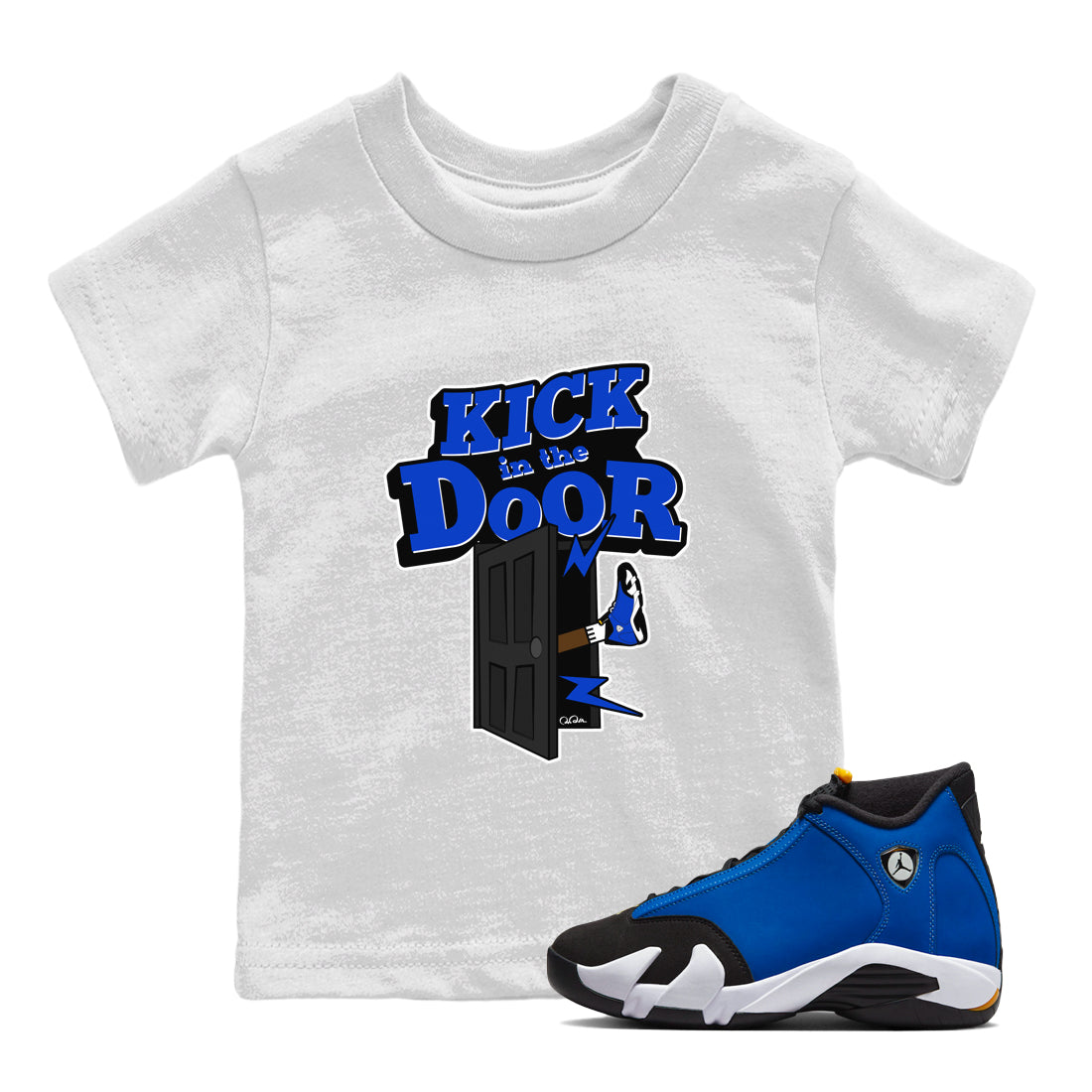 Kick In The Door Kids Tops - Air Jordan 14 Laney
