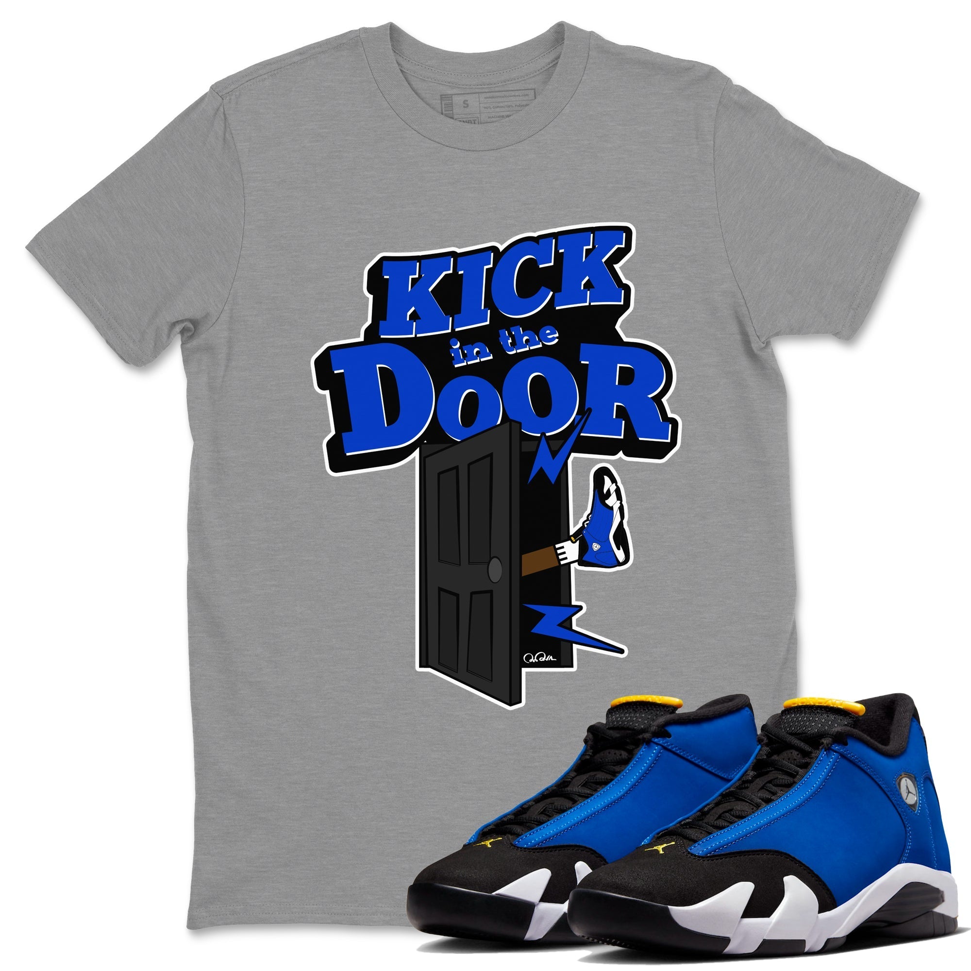 Kick In The Door Unisex Tops - Air Jordan 14 Laney