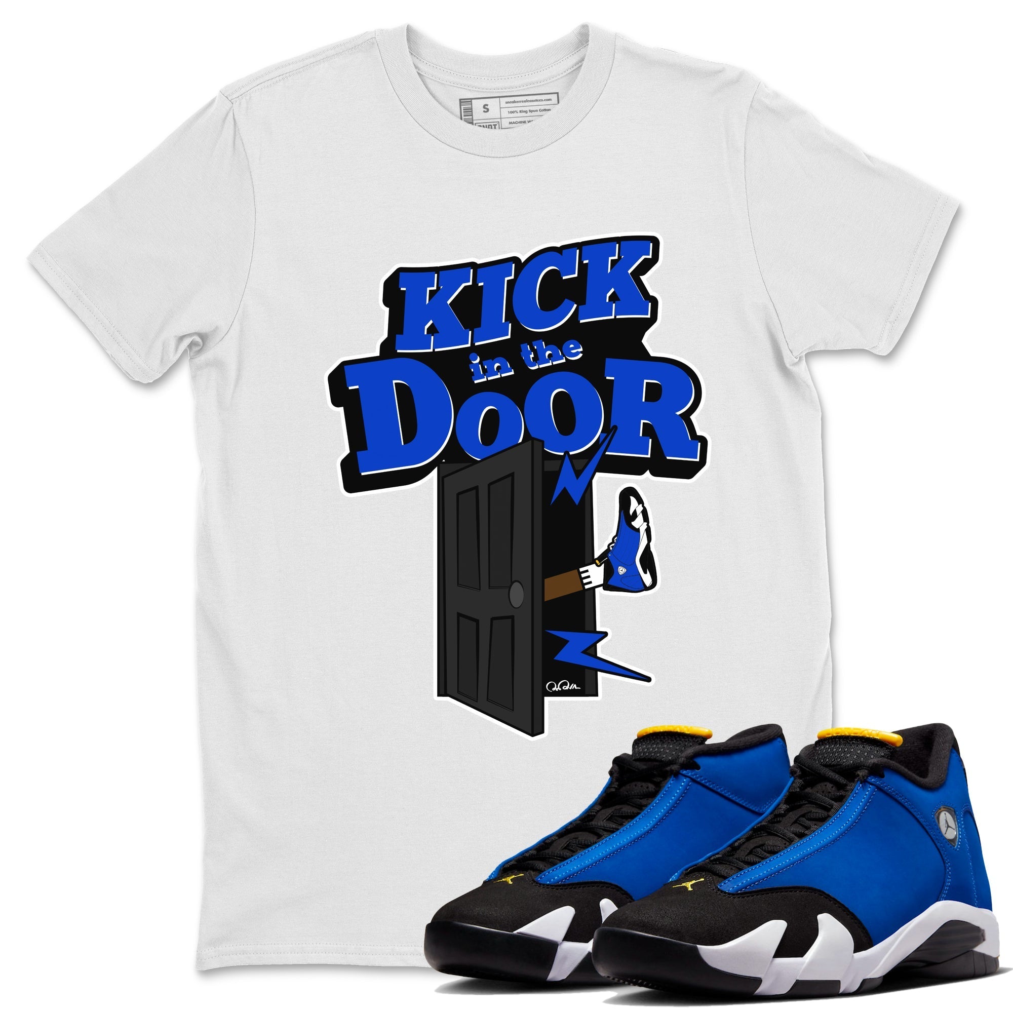 Kick In The Door Unisex Tops - Air Jordan 14 Laney