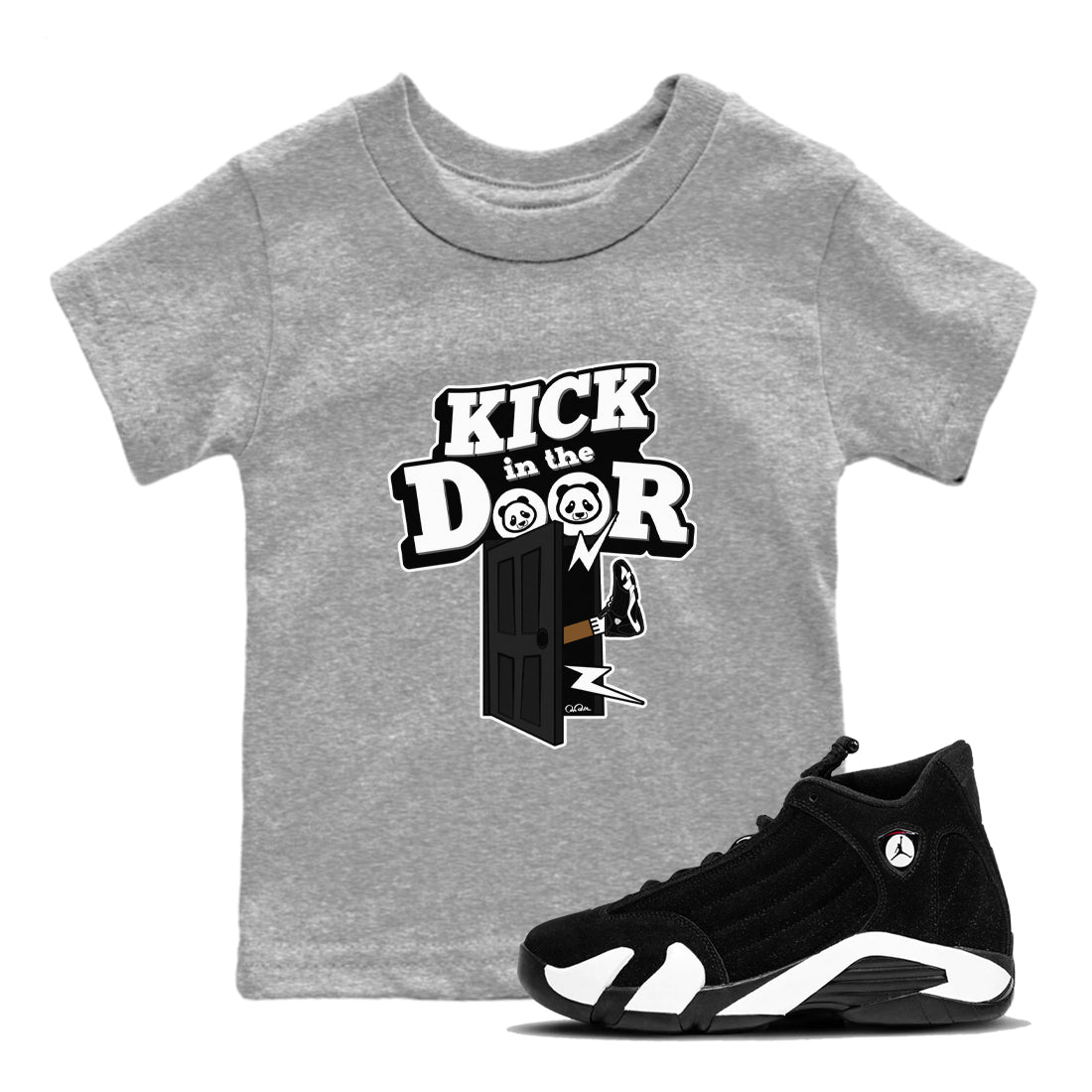 Kick In The Door snkmatch Tee Kids - Air Jordan 14 Panda