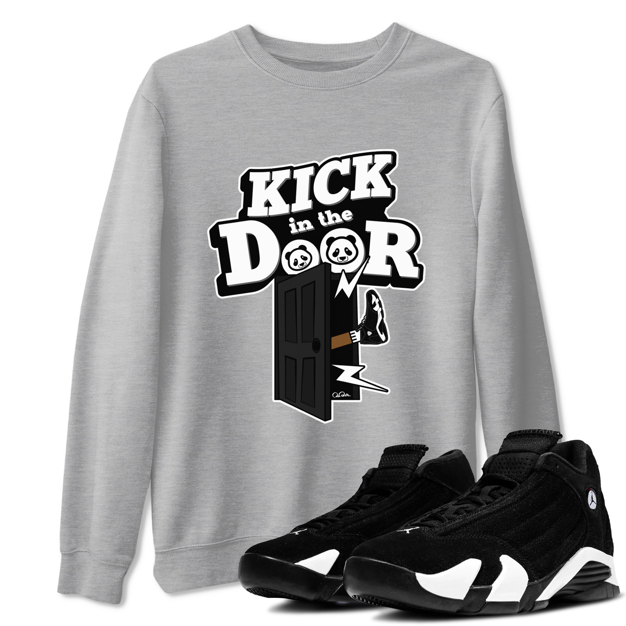 Kick In The Door snkmatch Tee - Air Jordan 14 Panda