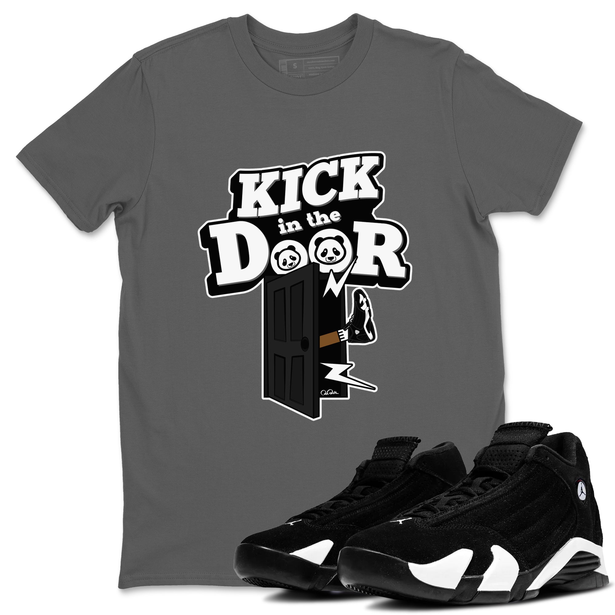 Kick In The Door snkmatch Tee - Air Jordan 14 Panda