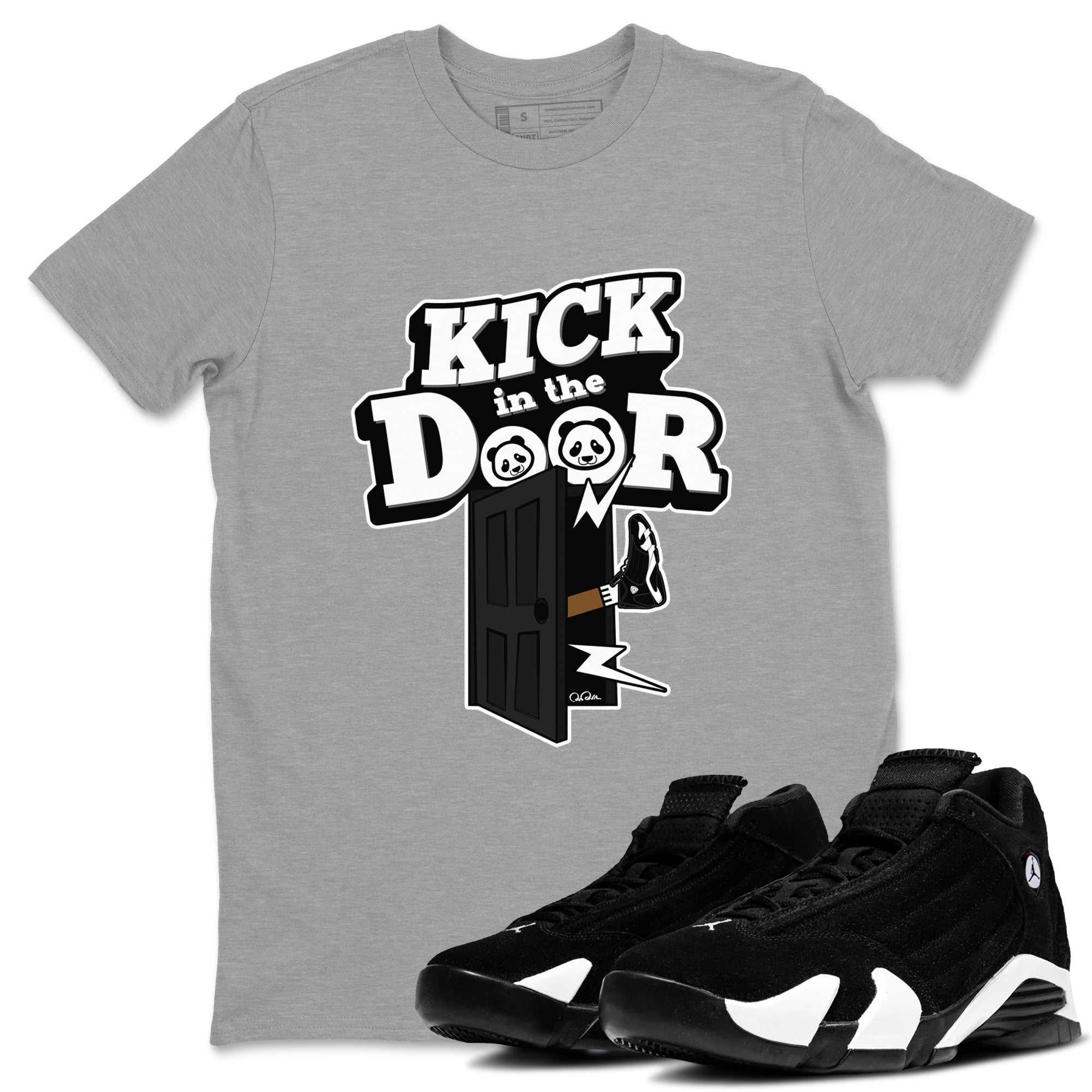 Kick In The Door snkmatch Tee - Air Jordan 14 Panda