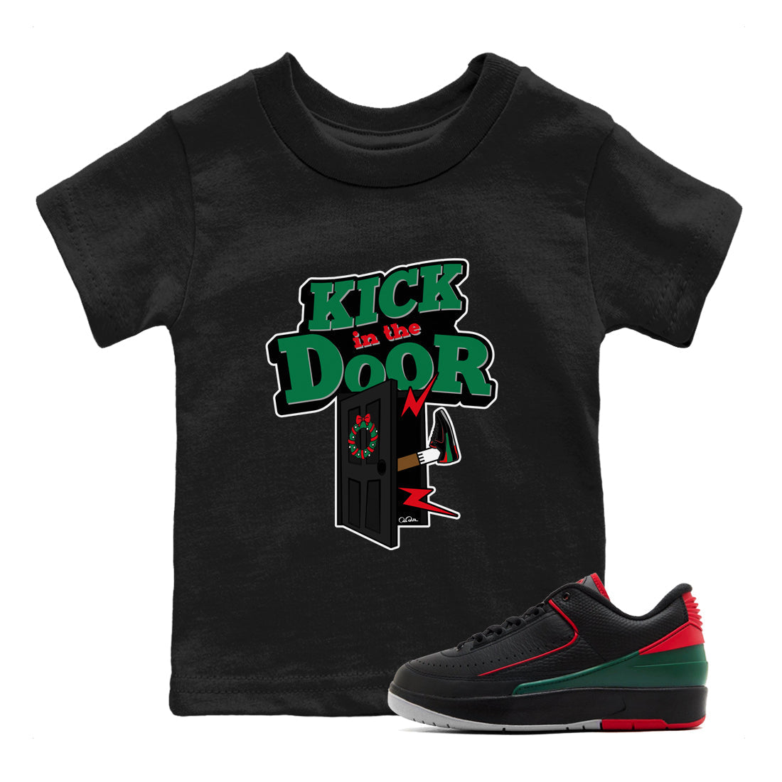 Kick In The Door snkmatch Tee Kids - Air Jordan 2 Christmas