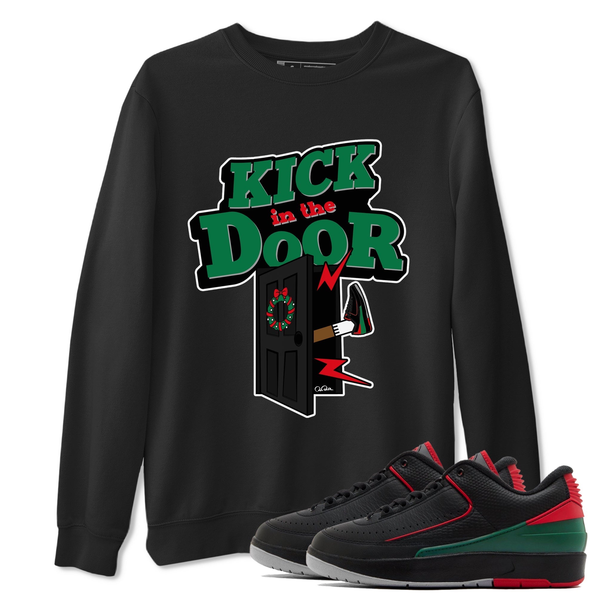Kick In The Door snkmatch Tee - Air Jordan 2 Christmas