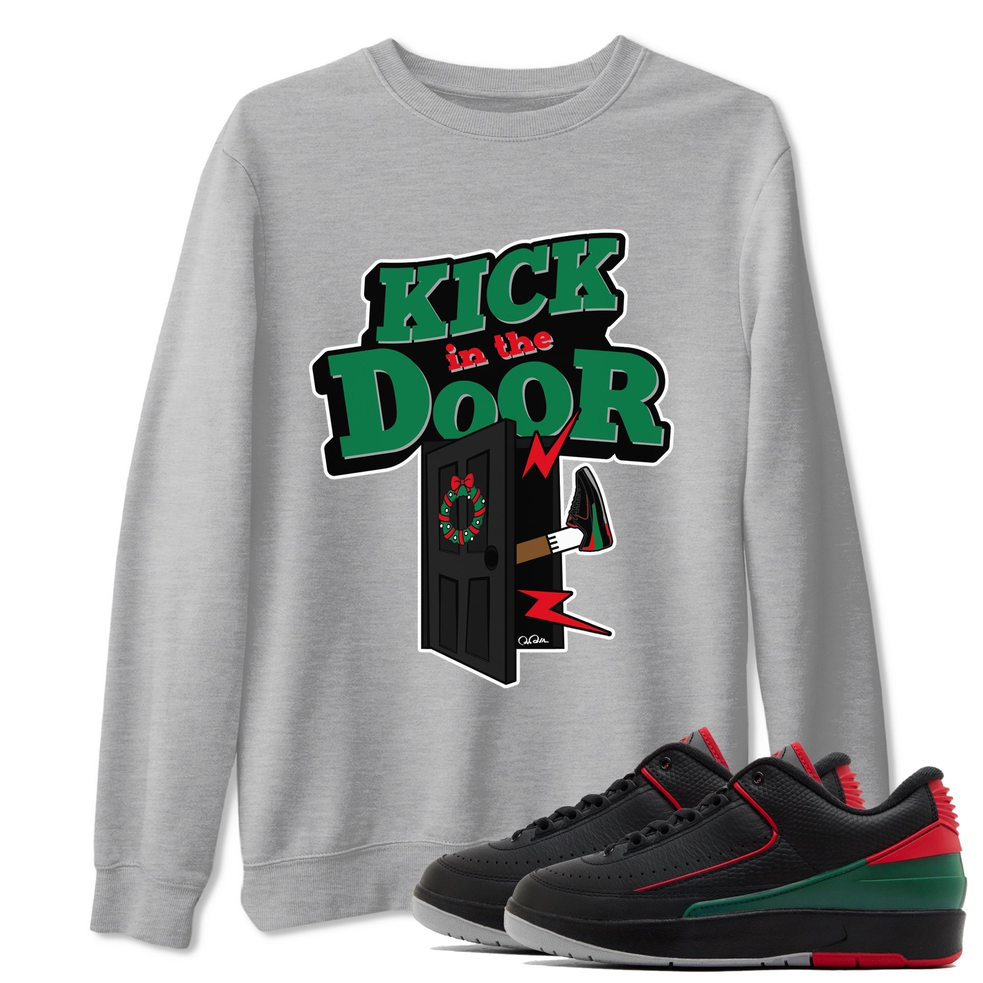 Kick In The Door snkmatch Tee - Air Jordan 2 Christmas