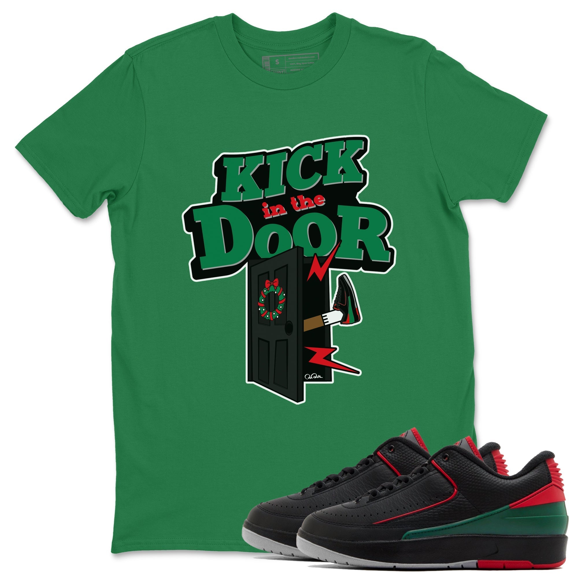 Kick In The Door snkmatch Tee - Air Jordan 2 Christmas