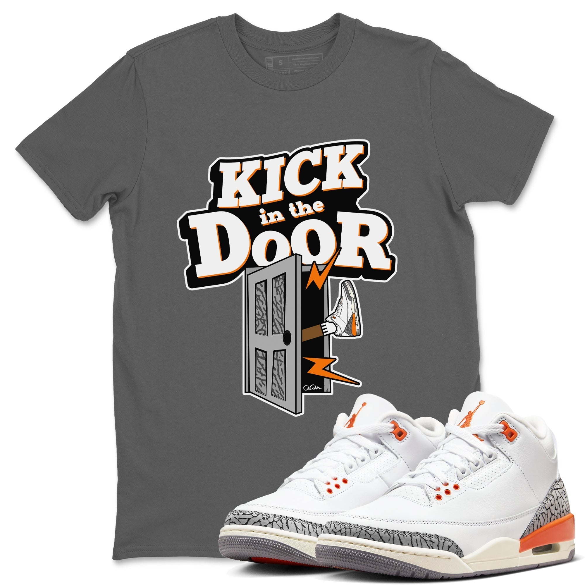 Kick In The Door snkmatch Tees - Air Jordan 3 Georgia Peach