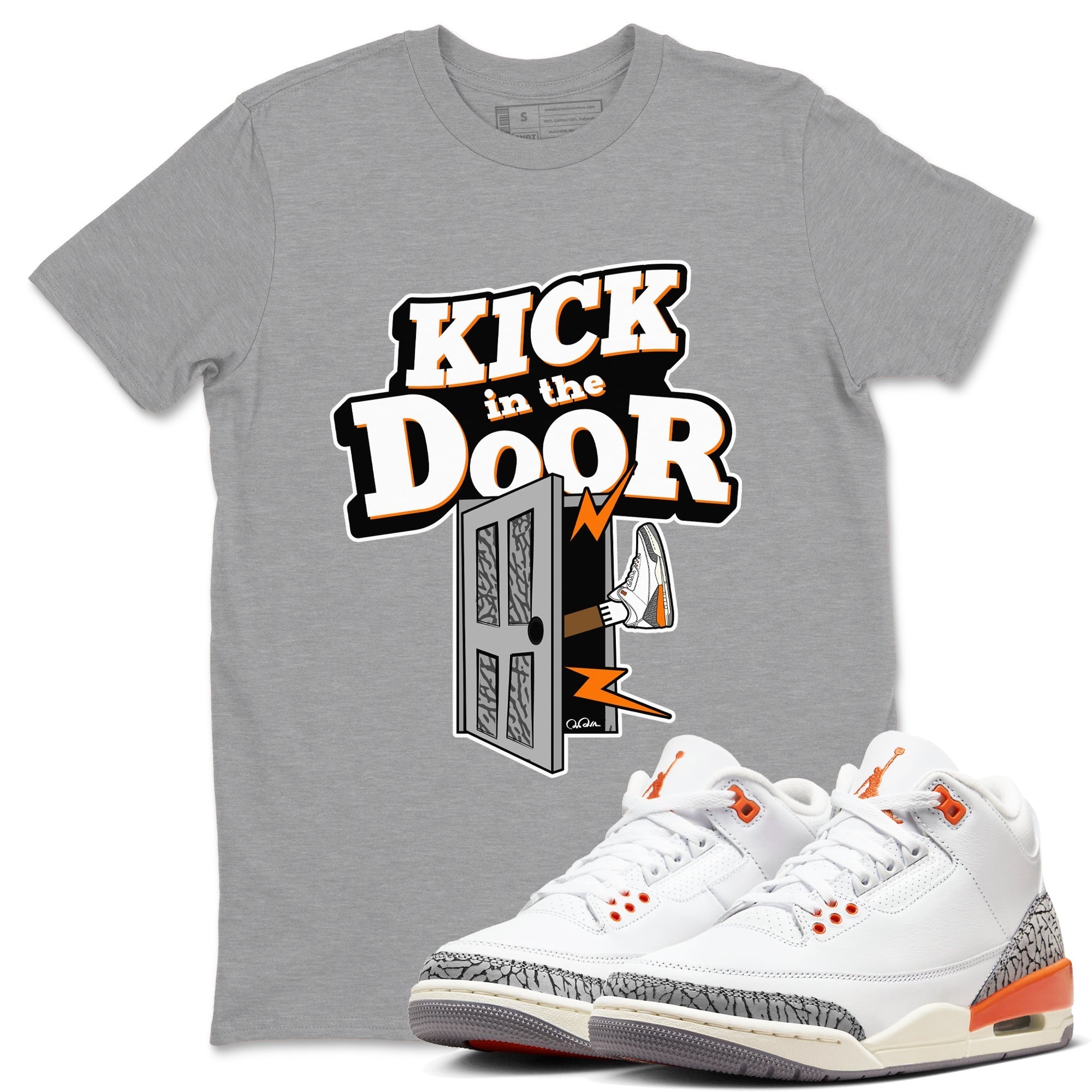 Kick In The Door snkmatch Tees - Air Jordan 3 Georgia Peach