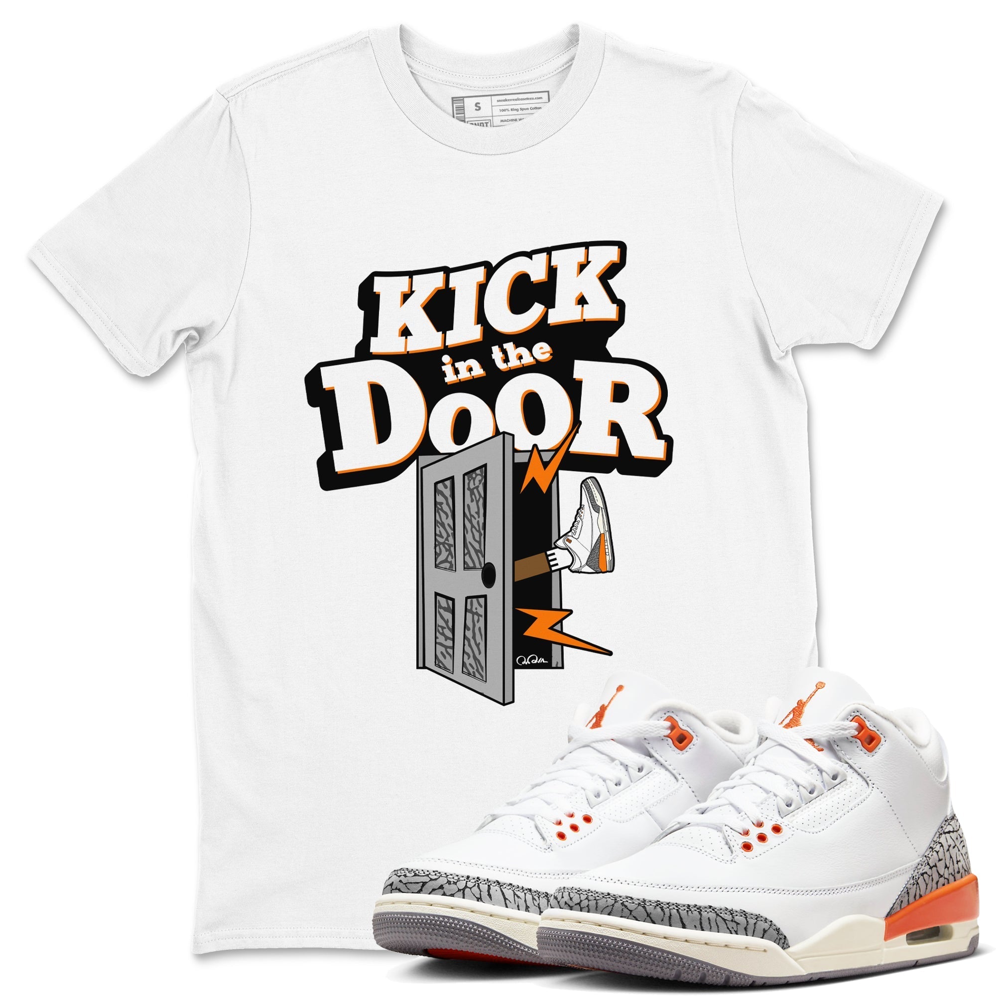 Kick In The Door snkmatch Tees - Air Jordan 3 Georgia Peach