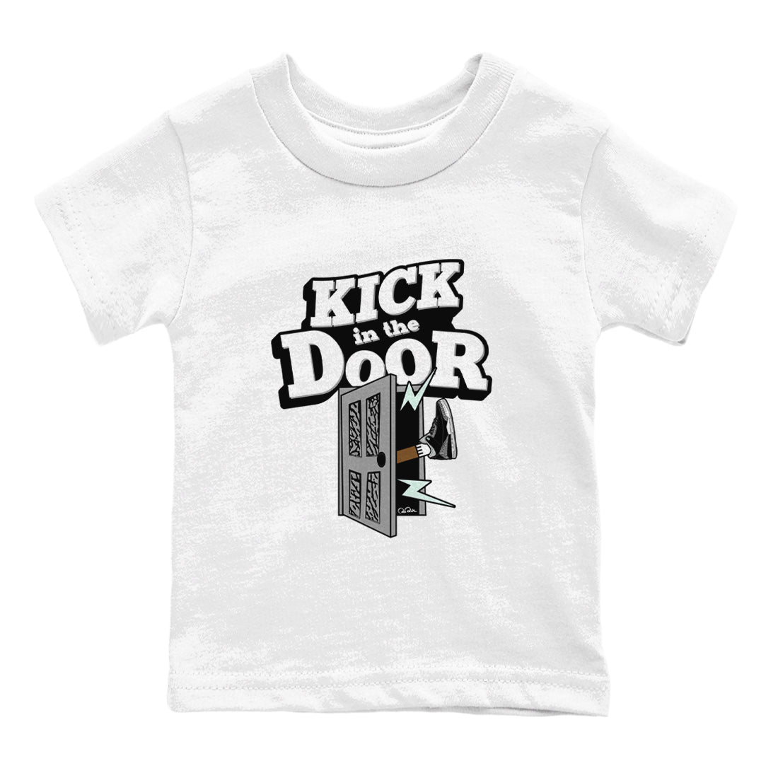 Kick In The Door snkmatch Tees Kids - Air Jordan 3 Green Glow
