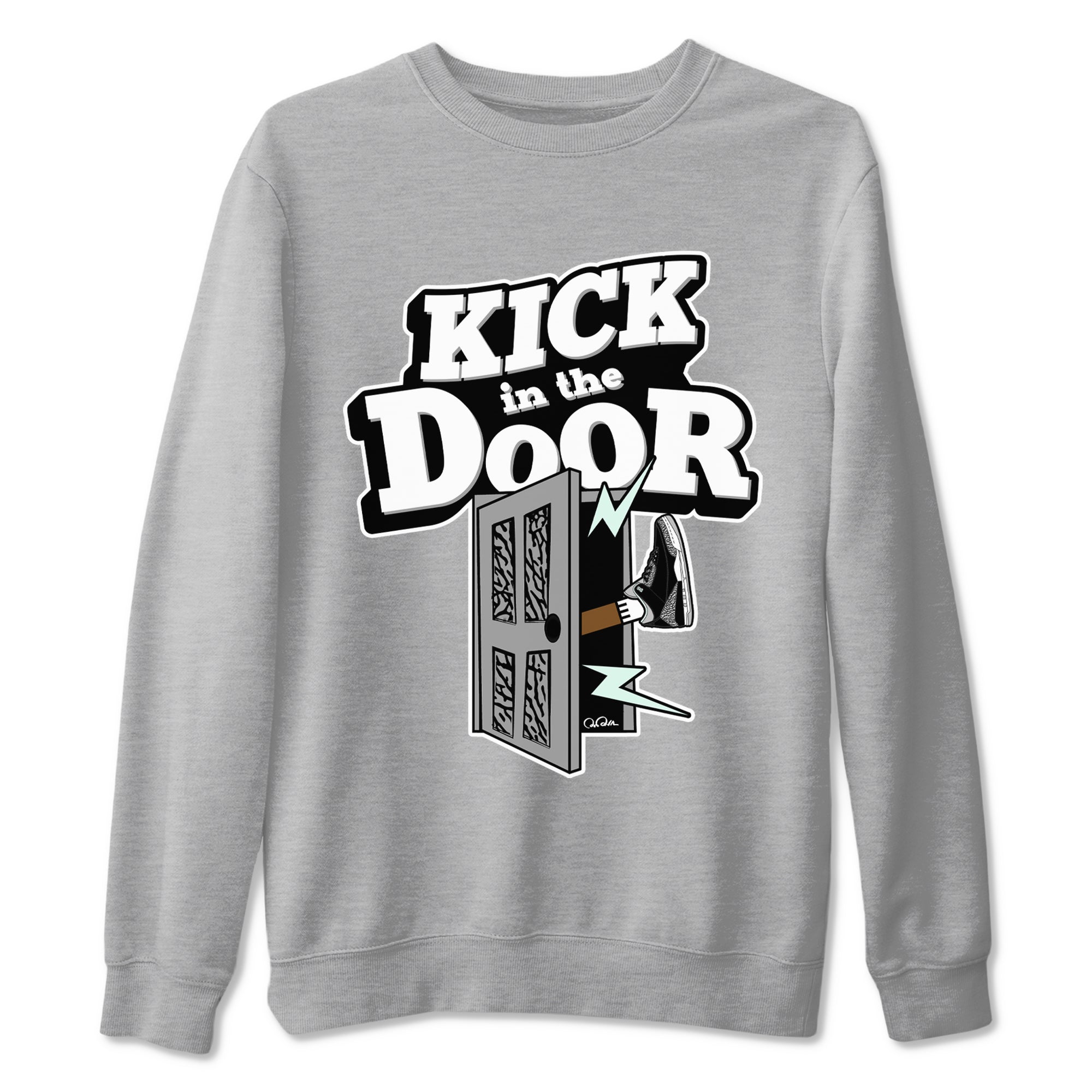 Kick In The Door snkmatch Tees - Air Jordan 3 Green Glow