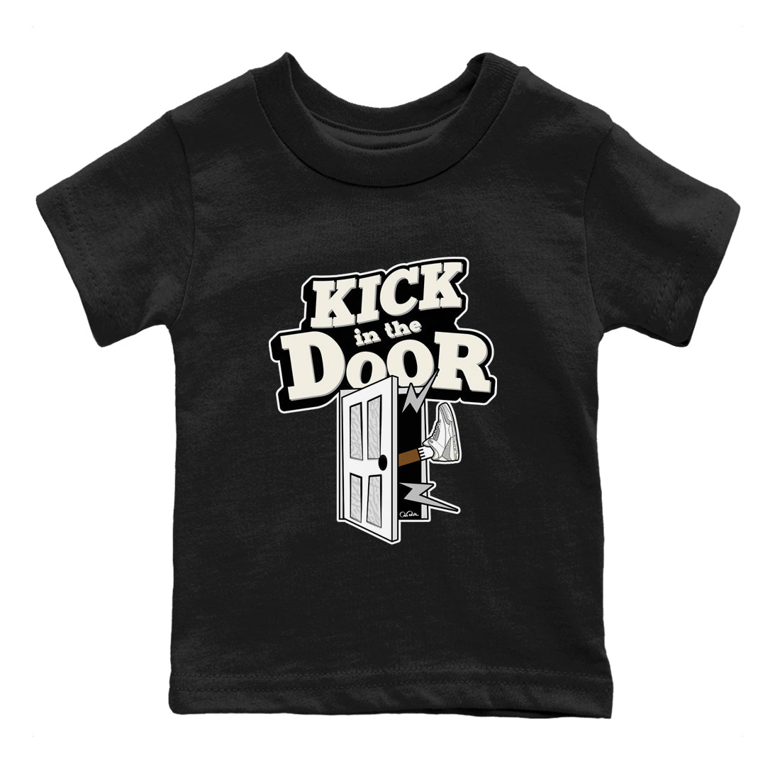Kick In The Door snkmatch Tees Kids - Air Jordan 3 Ivory