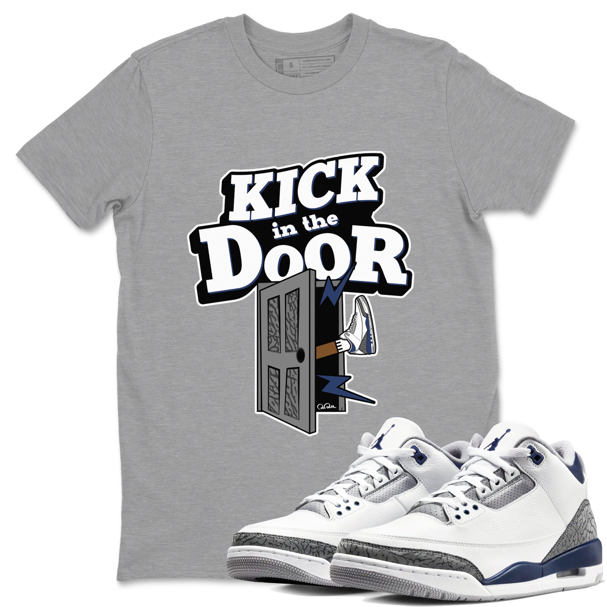 Kick In The Door snkmatch Tees - Air Jordan 3 Midnight Navy 2023