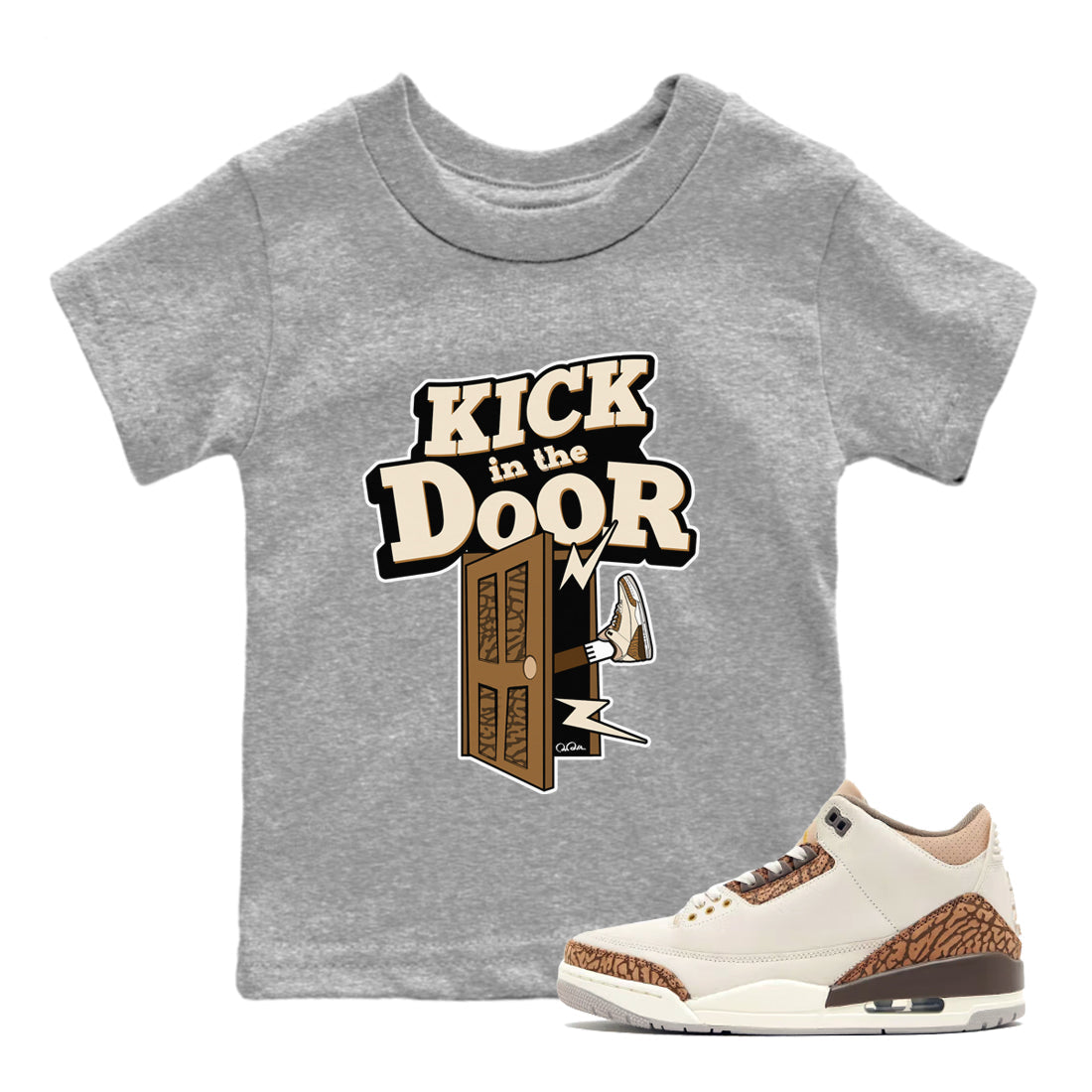 Kick In The Door Kids Tops - Air Jordan 3 Palomino