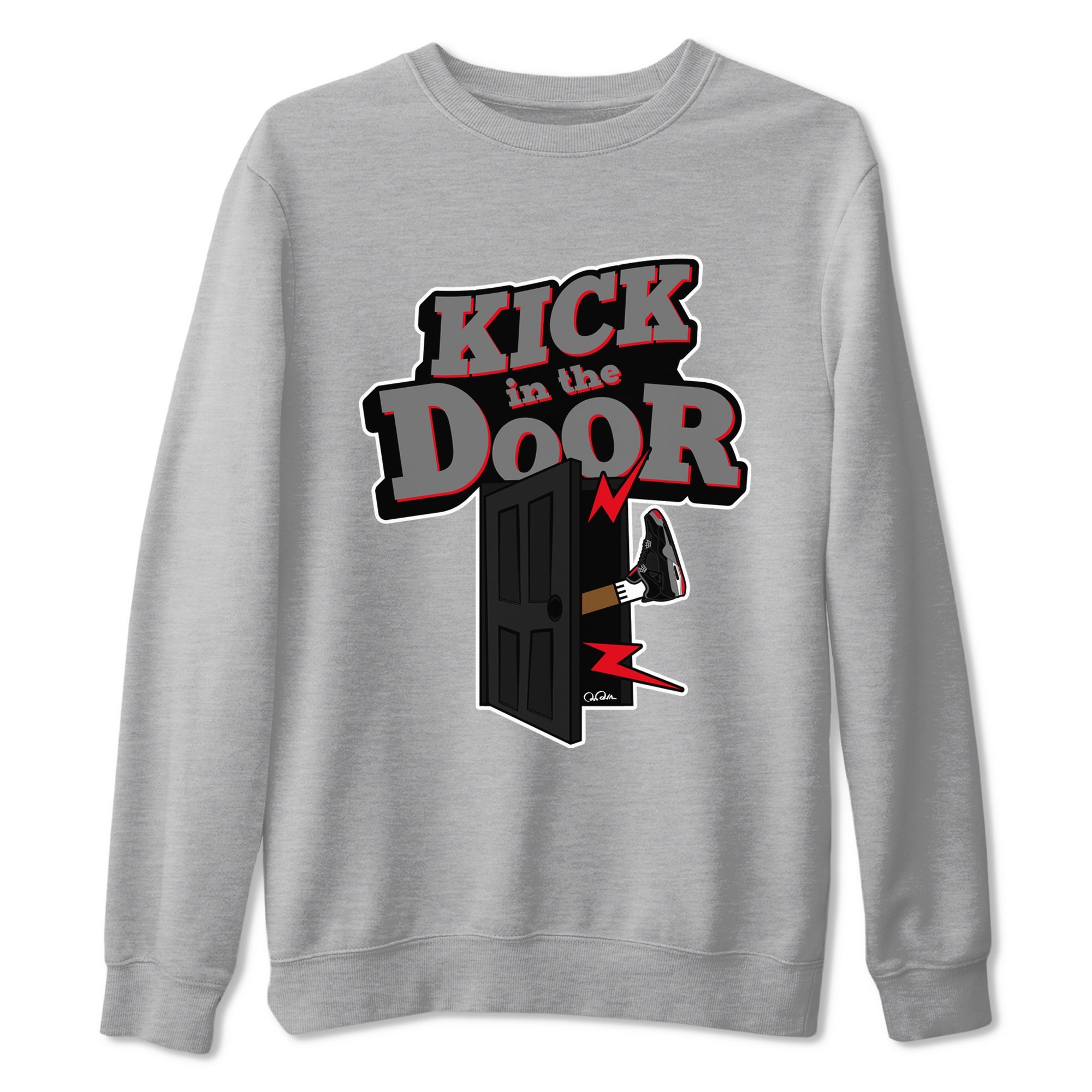 Kick In The Door snkmatch Tee - Air Jordan 4 Bred Reimagined