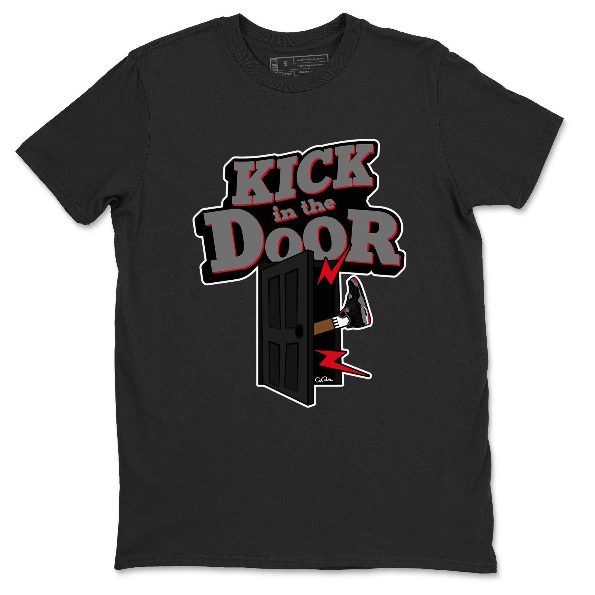 Kick In The Door snkmatch Tee - Air Jordan 4 Bred Reimagined