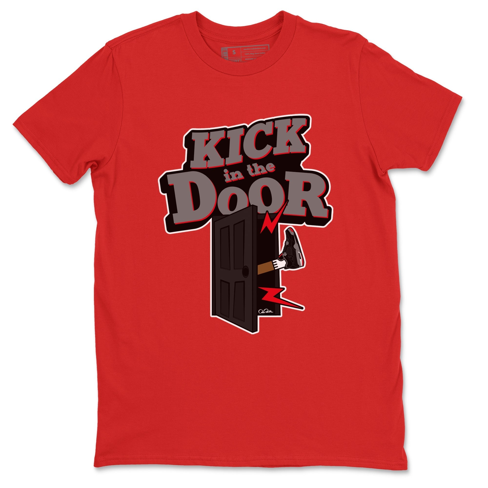 Kick In The Door snkmatch Tee - Air Jordan 4 Bred Reimagined