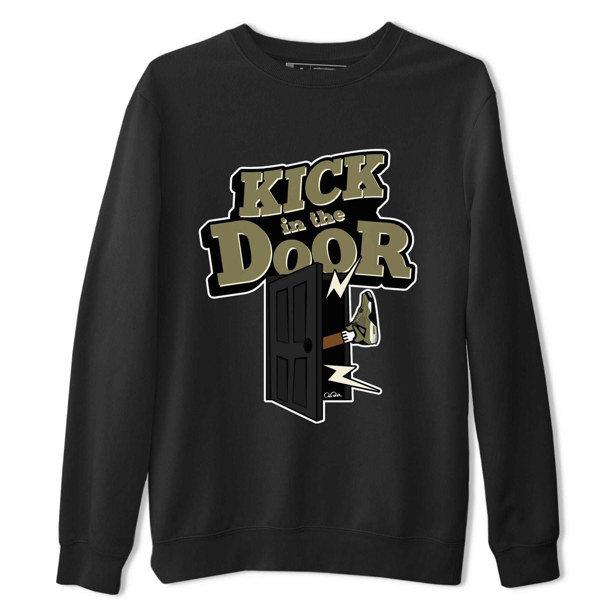 Kick In The Door snkmatch Tee - Air Jordan 4 Medium Olive