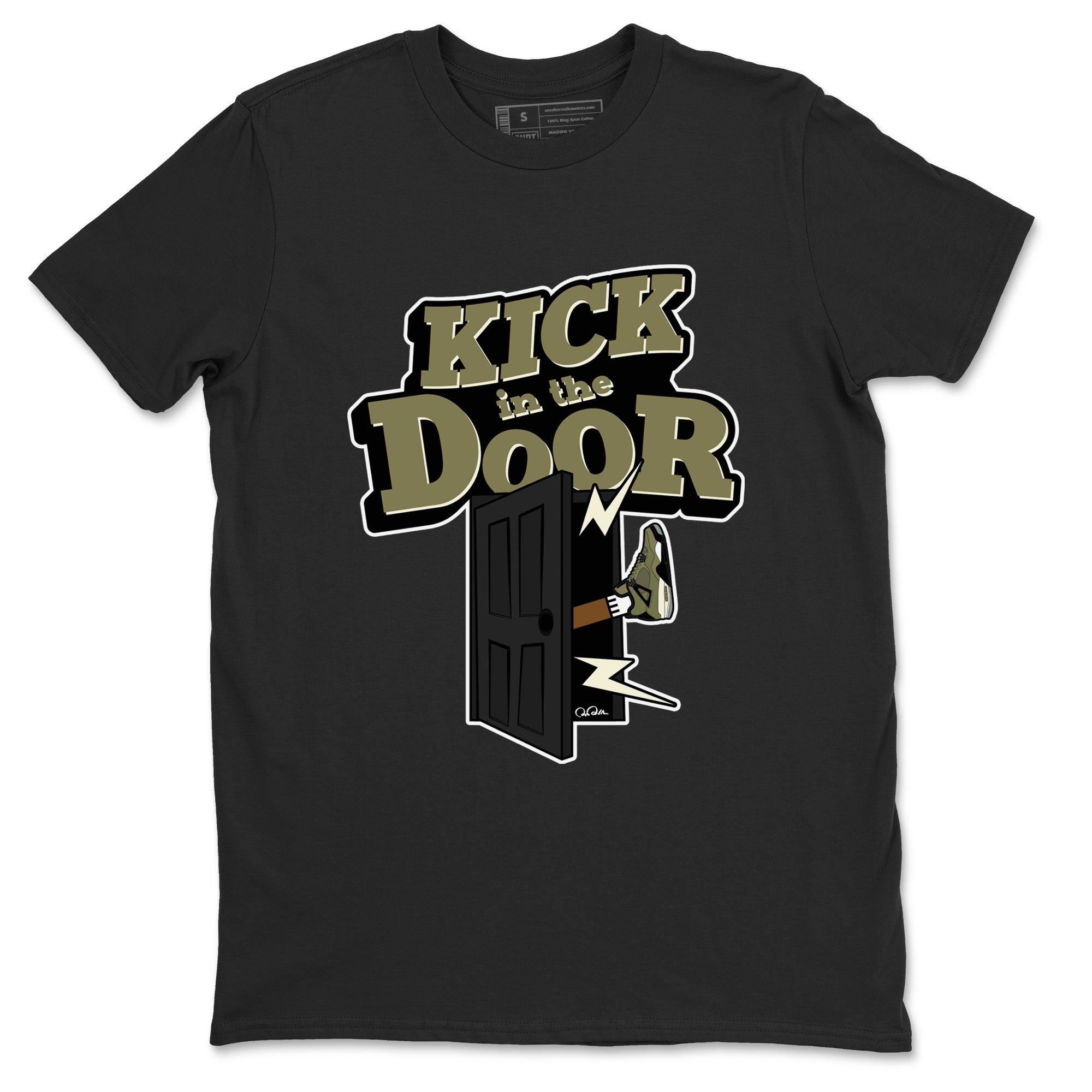 Kick In The Door snkmatch Tee - Air Jordan 4 Medium Olive