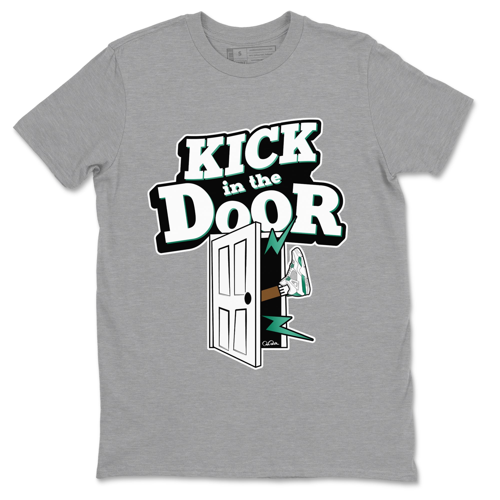 Kick In The Door snkmatch Tees - Air Jordan 4 Oxidized Green