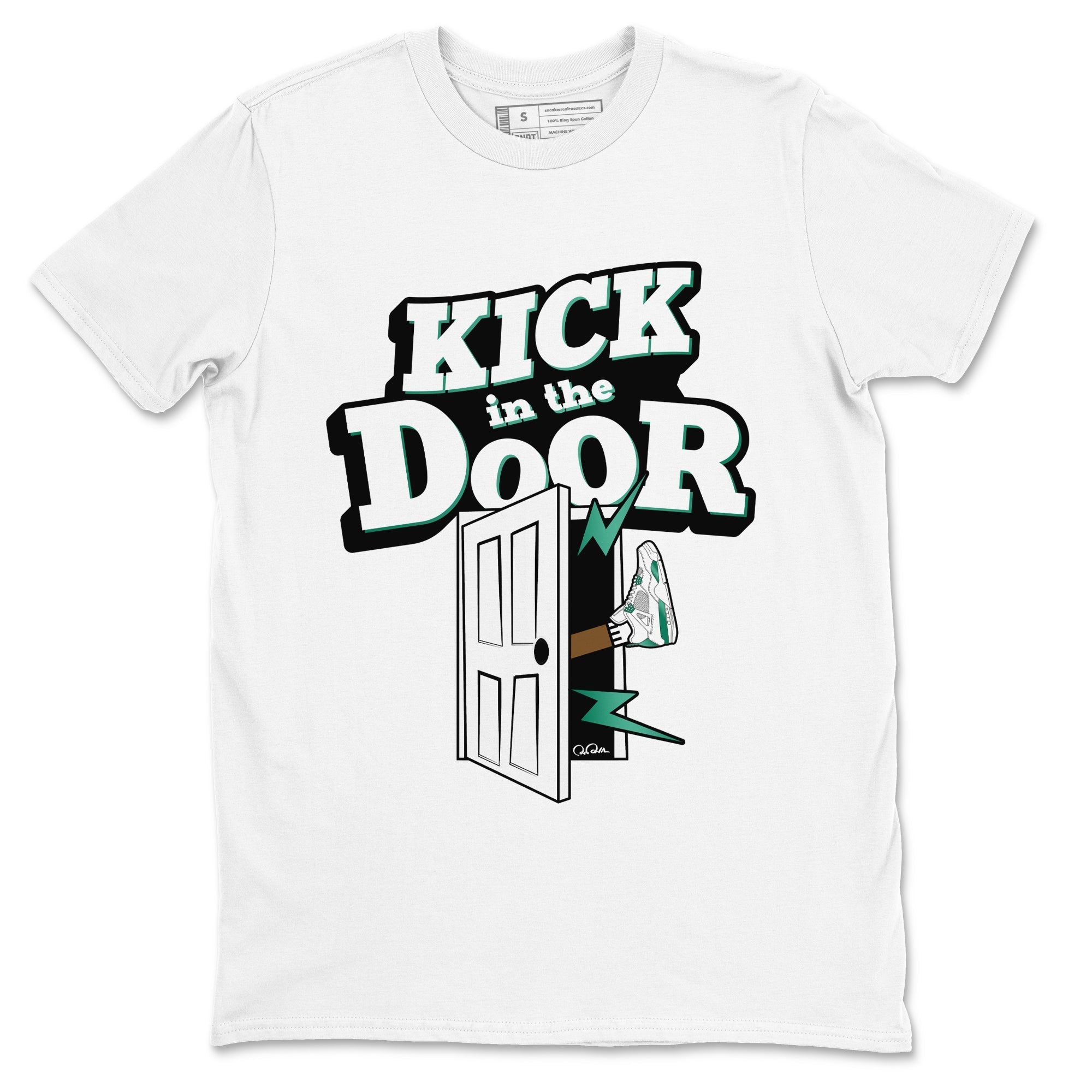 Kick In The Door snkmatch Tees - Air Jordan 4 Oxidized Green