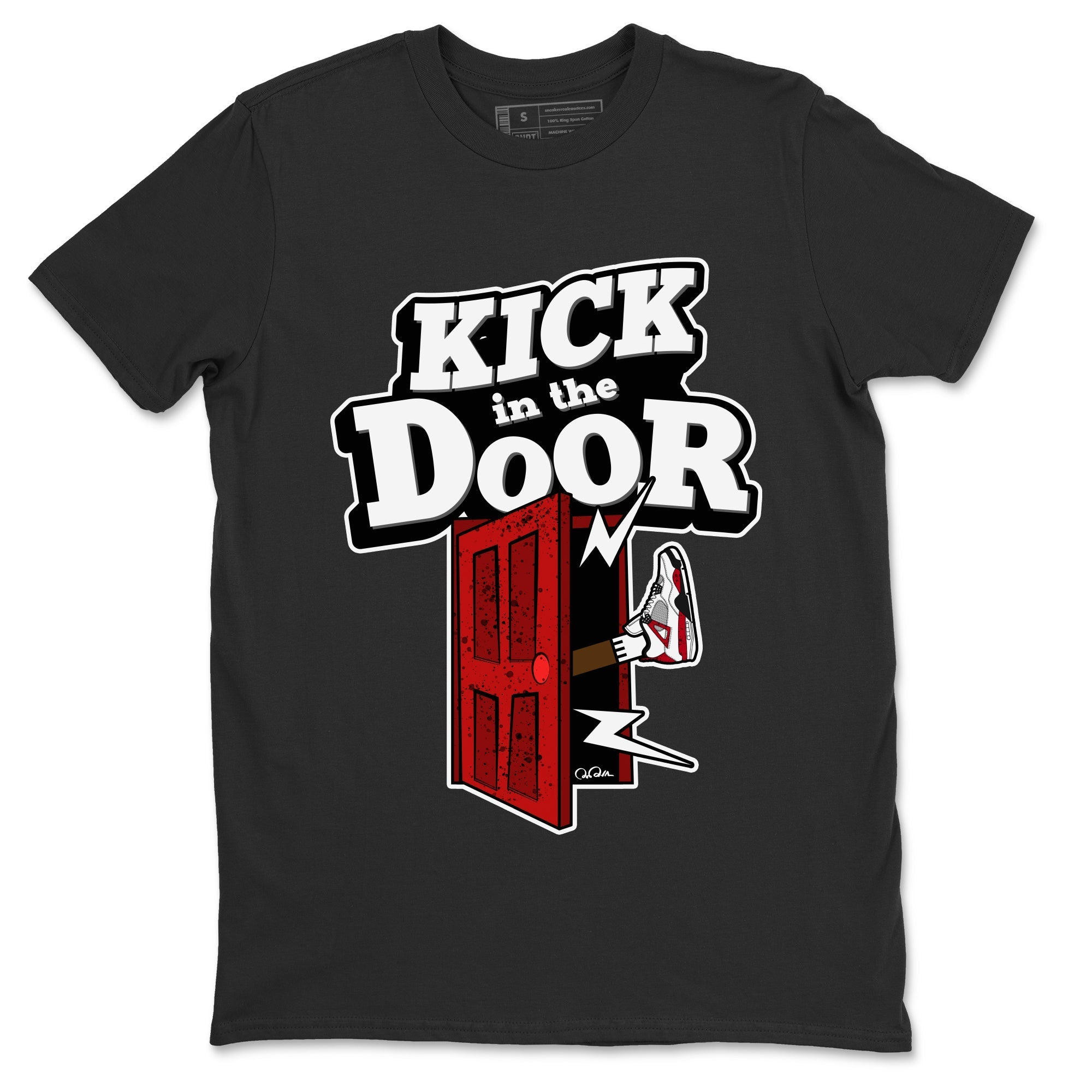 Kick In The Door Unisex Tops - Air Jordan 4 Red Cement