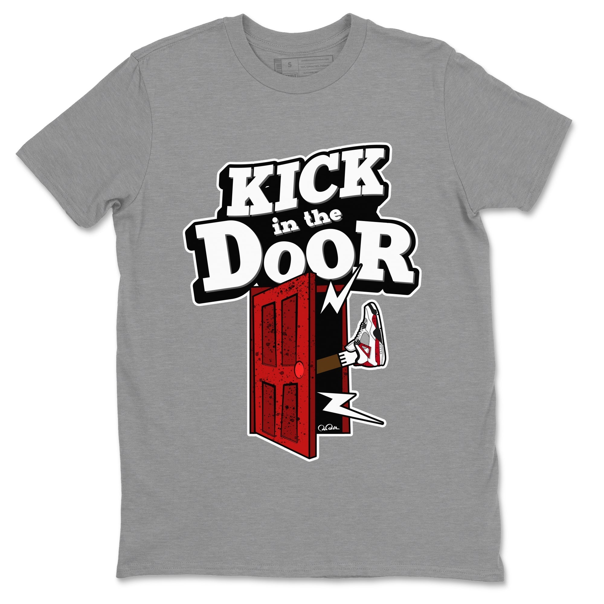 Kick In The Door Unisex Tops - Air Jordan 4 Red Cement