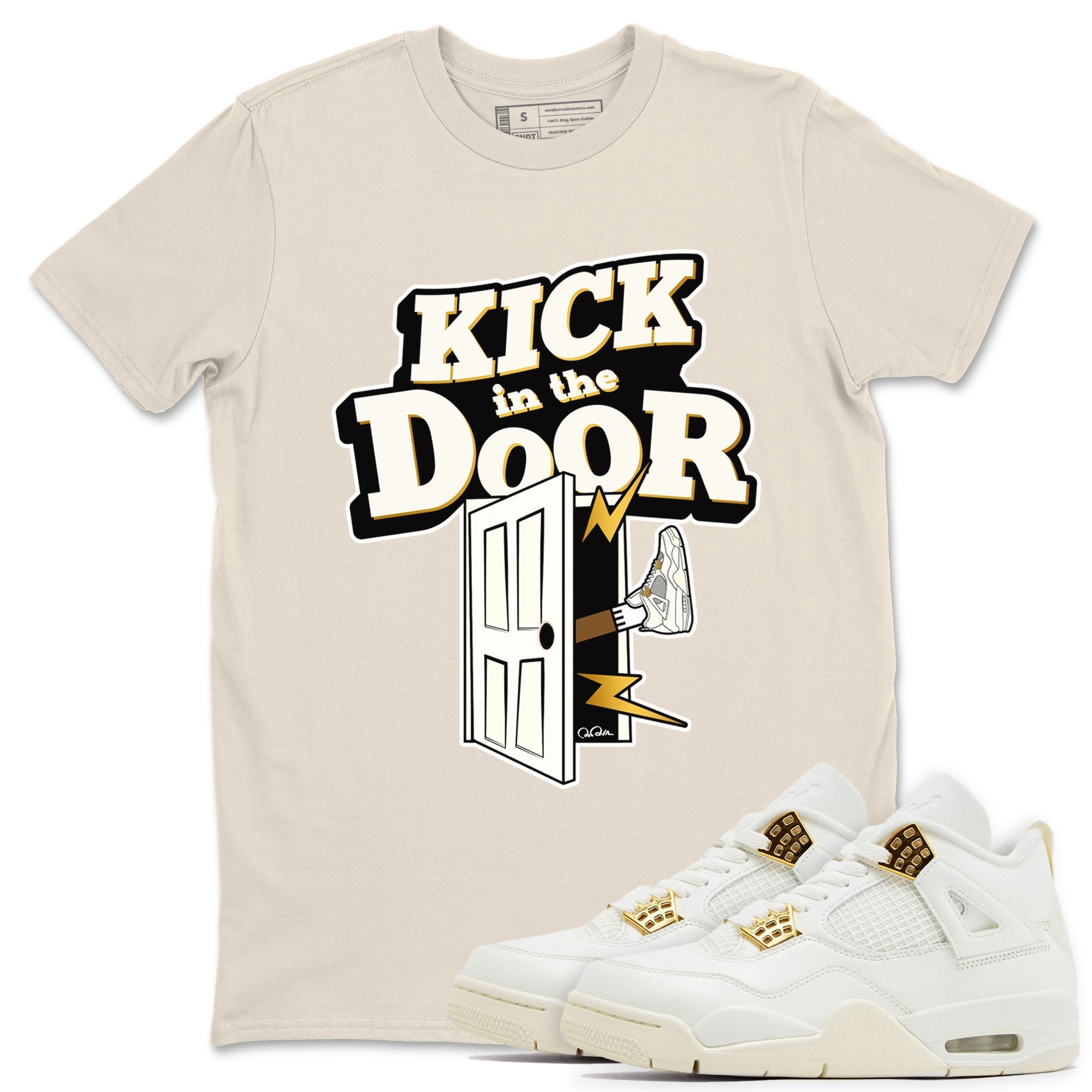 Kick In The Door snkmatch Tees - Air Jordan 4 Sail 2024