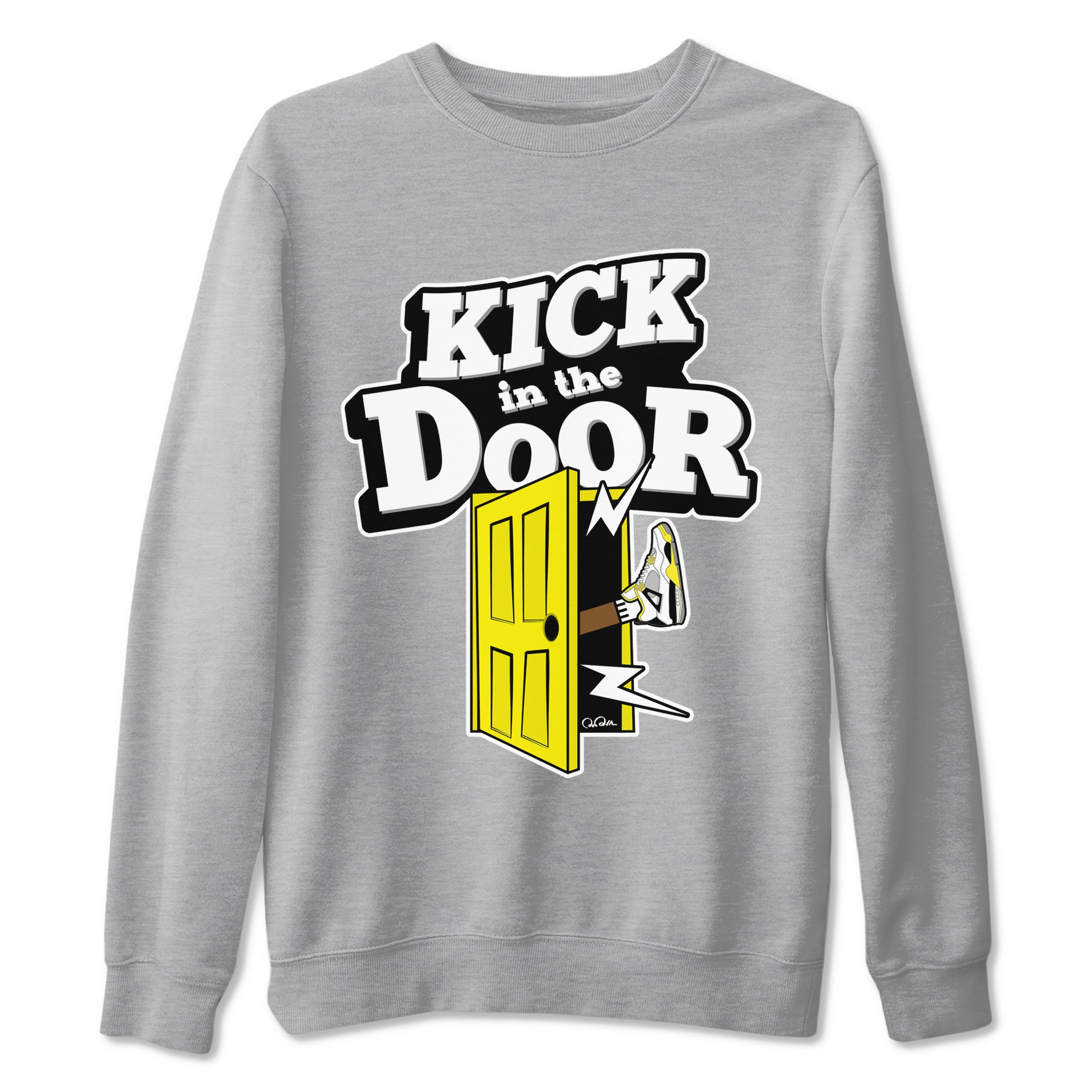 Kick In The Door snkmatch Tees - Air Jordan 4 Vivid Sulfur