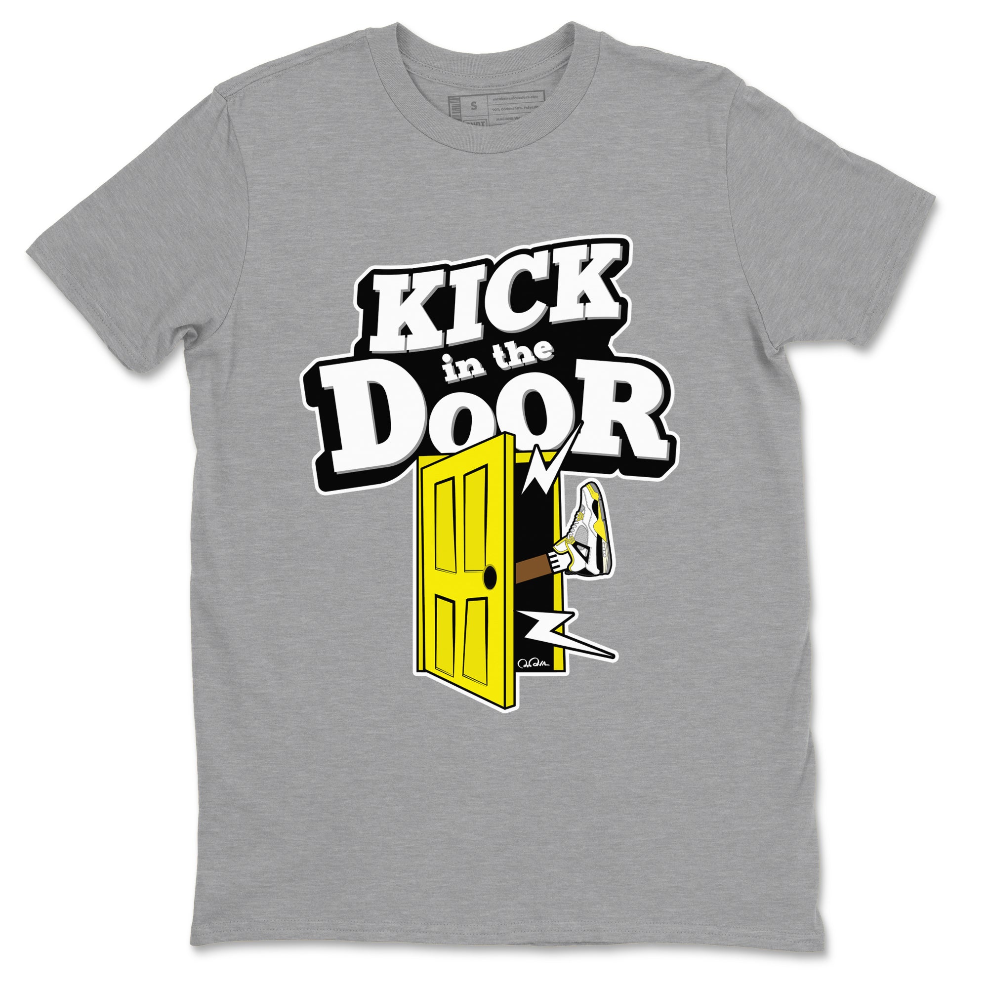 Kick In The Door snkmatch Tees - Air Jordan 4 Vivid Sulfur