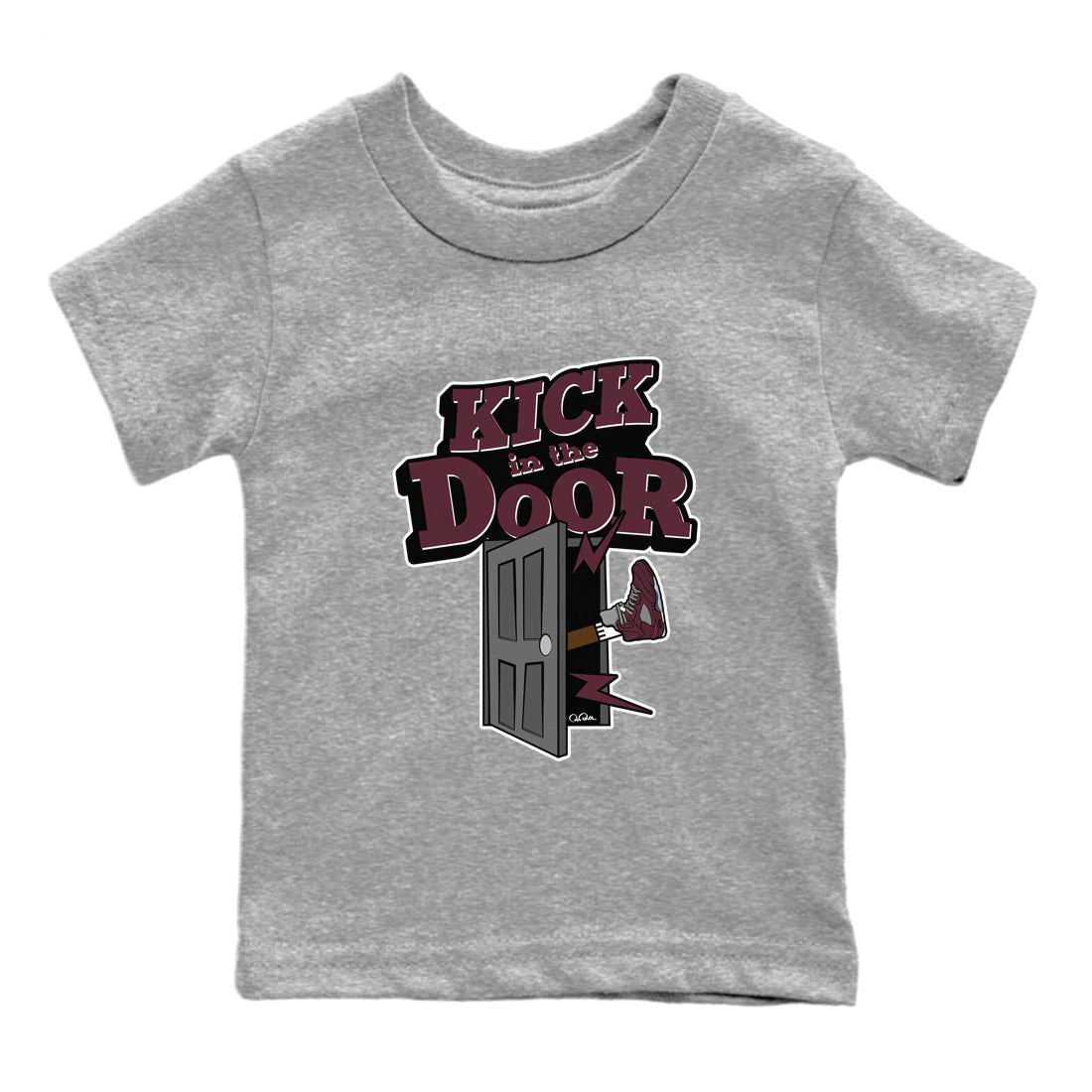 Kick In The Door Kids Tops - Air Jordan 5 Burgundy