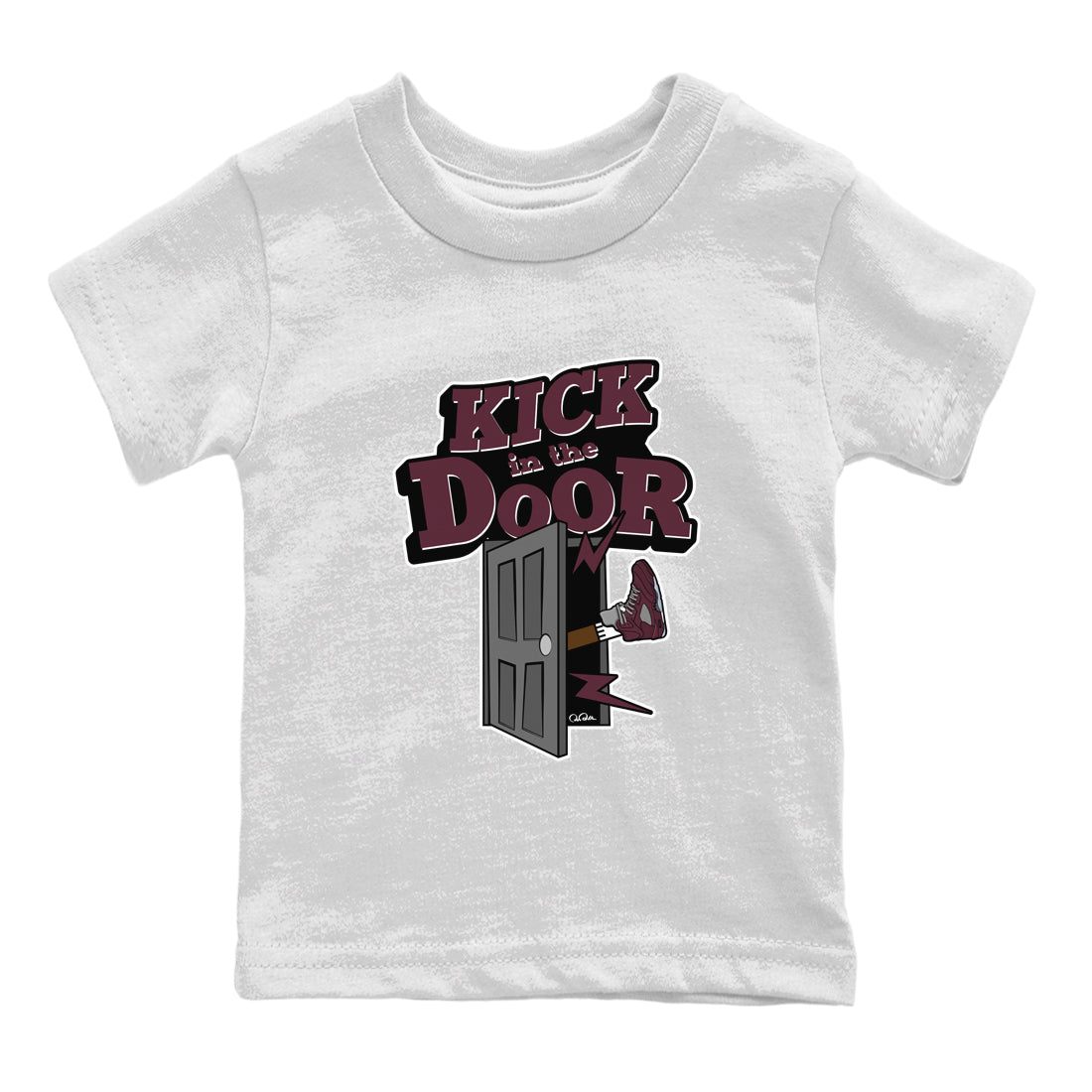 Kick In The Door Kids Tops - Air Jordan 5 Burgundy