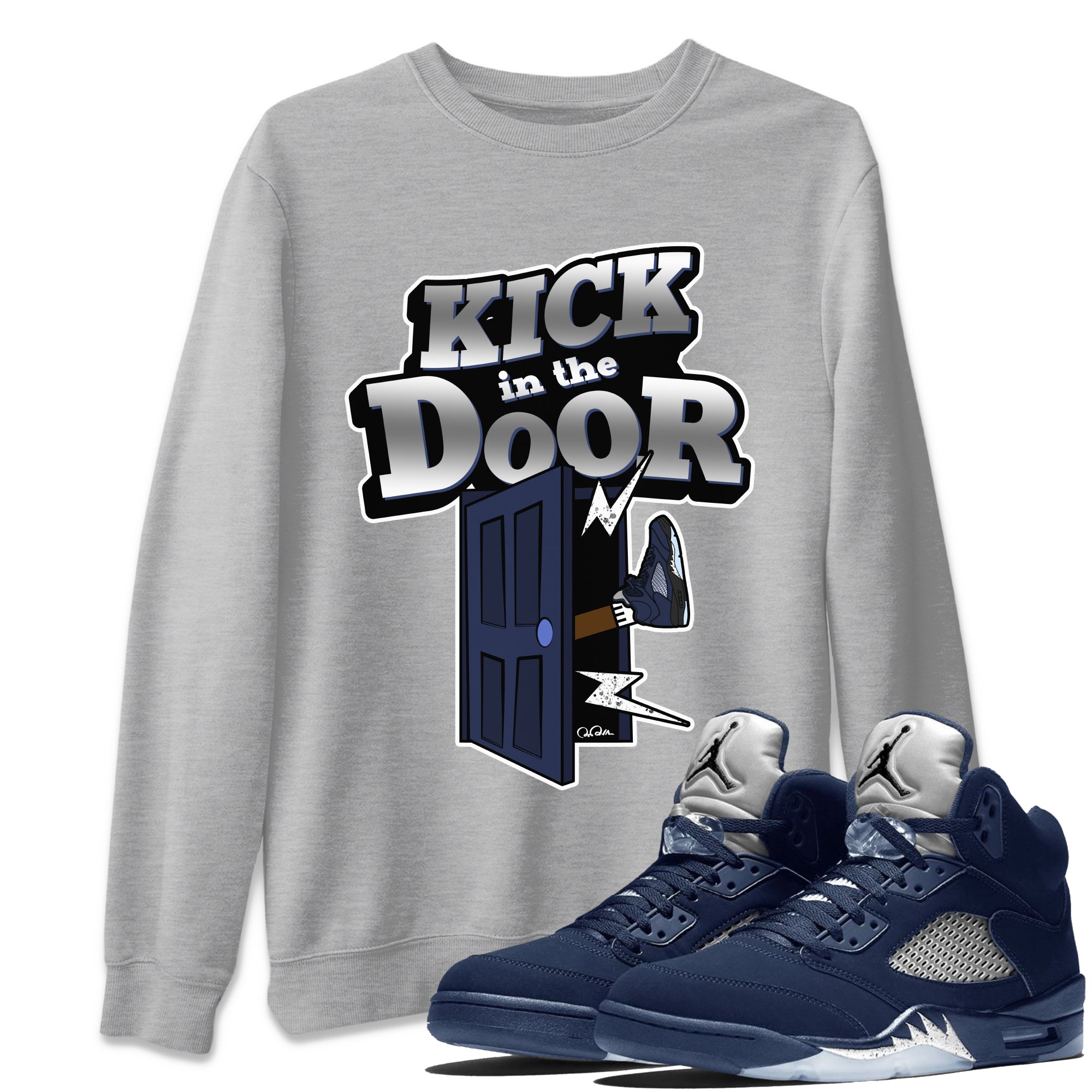 Kick In The Door Unisex Tops - Air Jordan 5 Georgetown